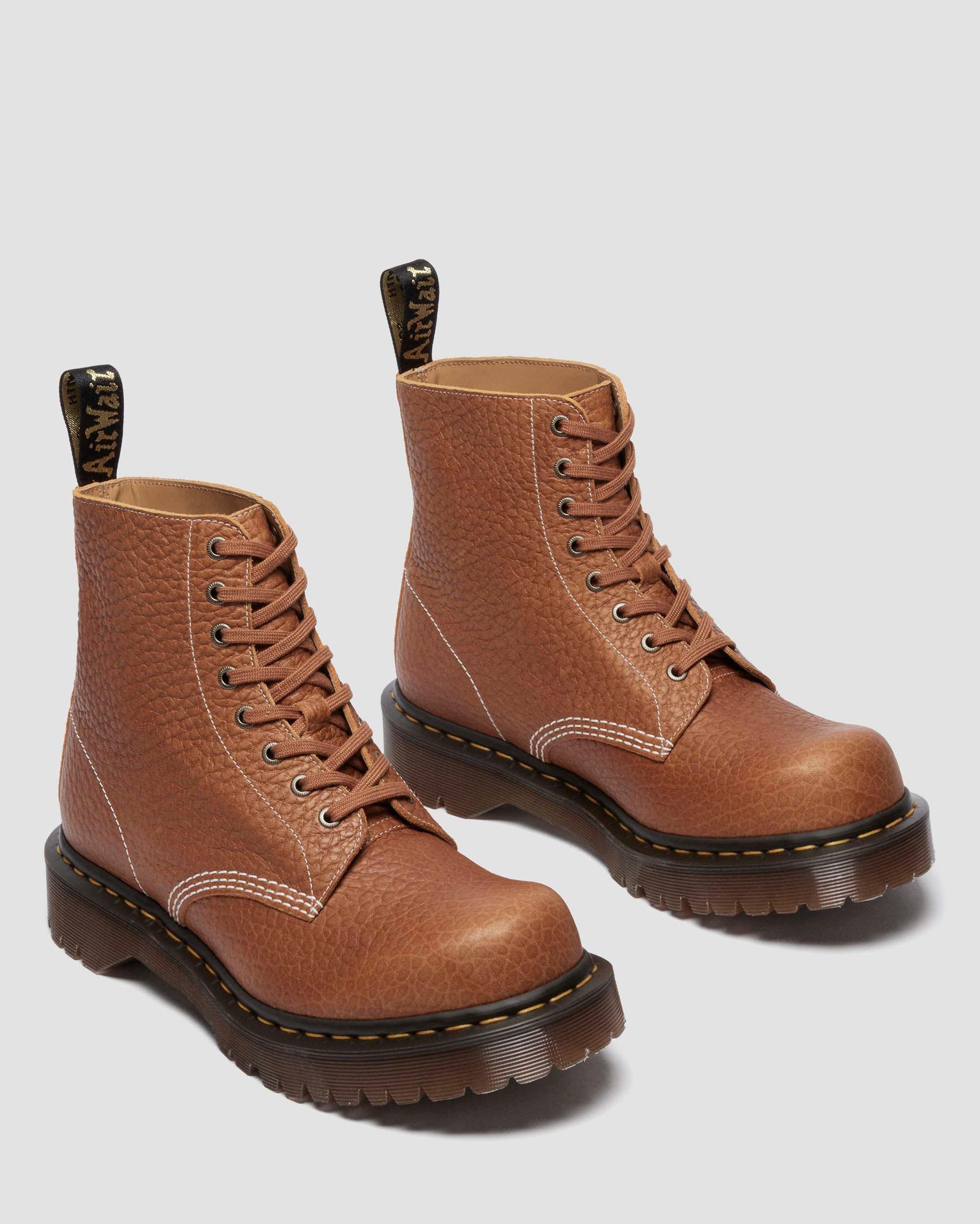 1460 Made In England Soft Boa Embossed Leather Bump Toe Boots