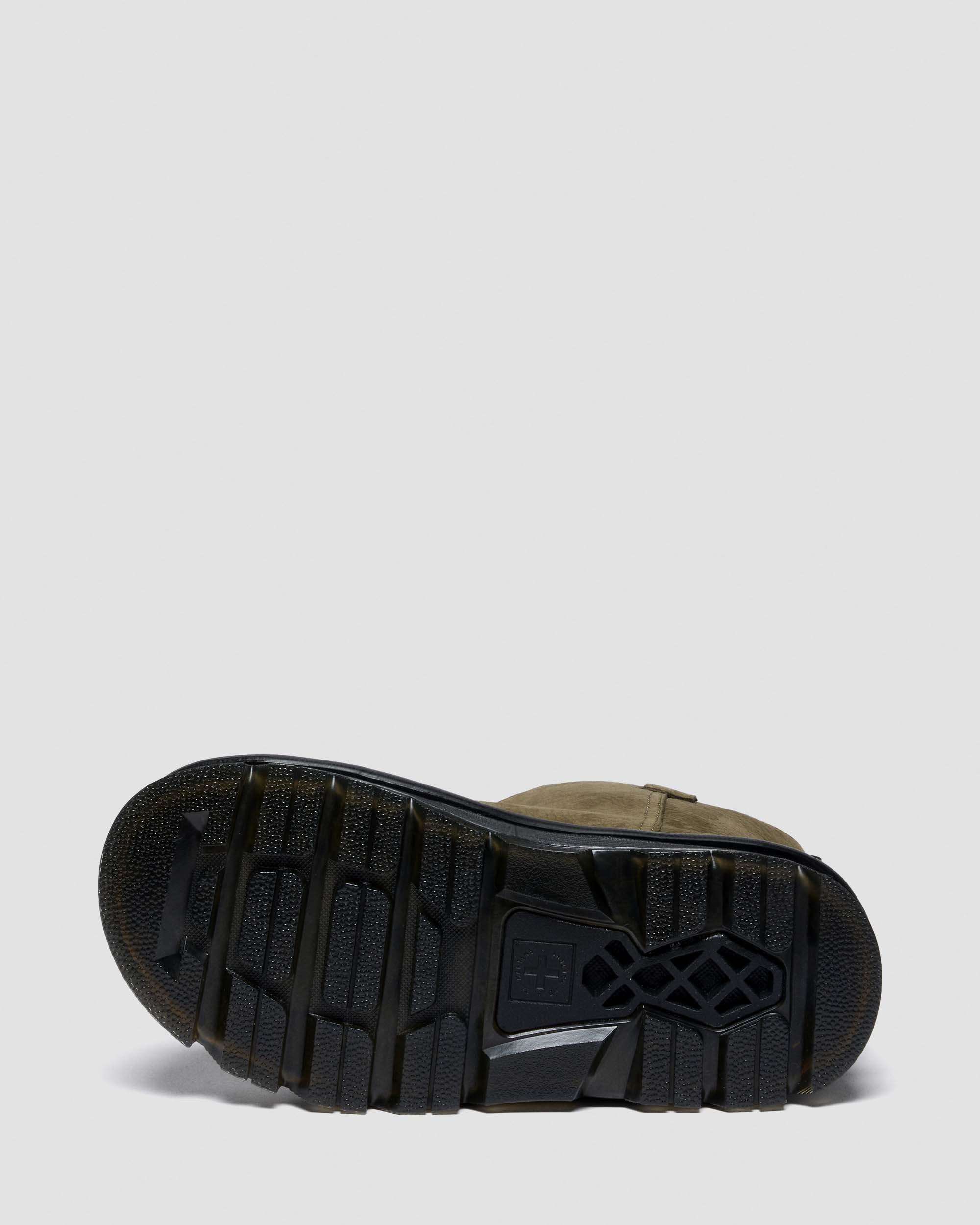 ZEBZAG RIGGER SLIP ON NUBUCK BOOTS in Olive Vert