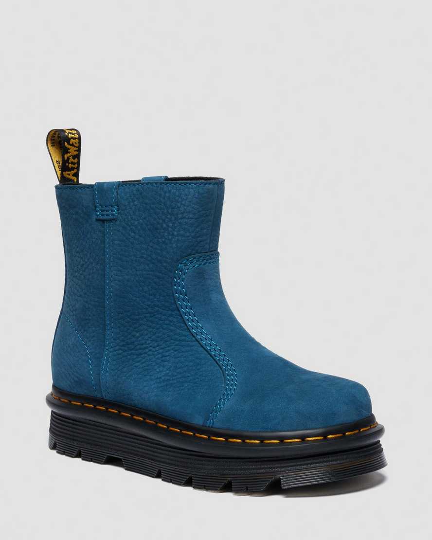 Dr. Martens' Zebzag Rigger Slip On Nubuck Boots In Multi