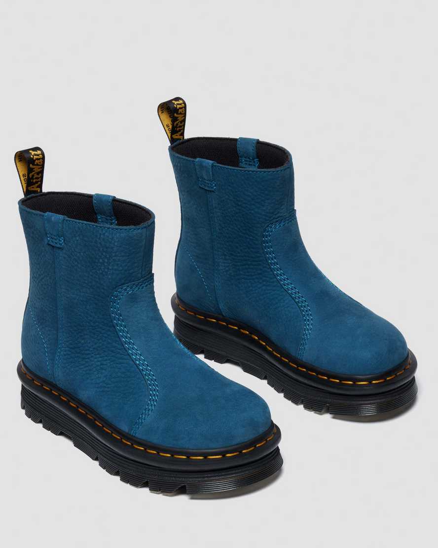 Dr. Martens' Zebzag Rigger Slip On Nubuck Boots In Multi