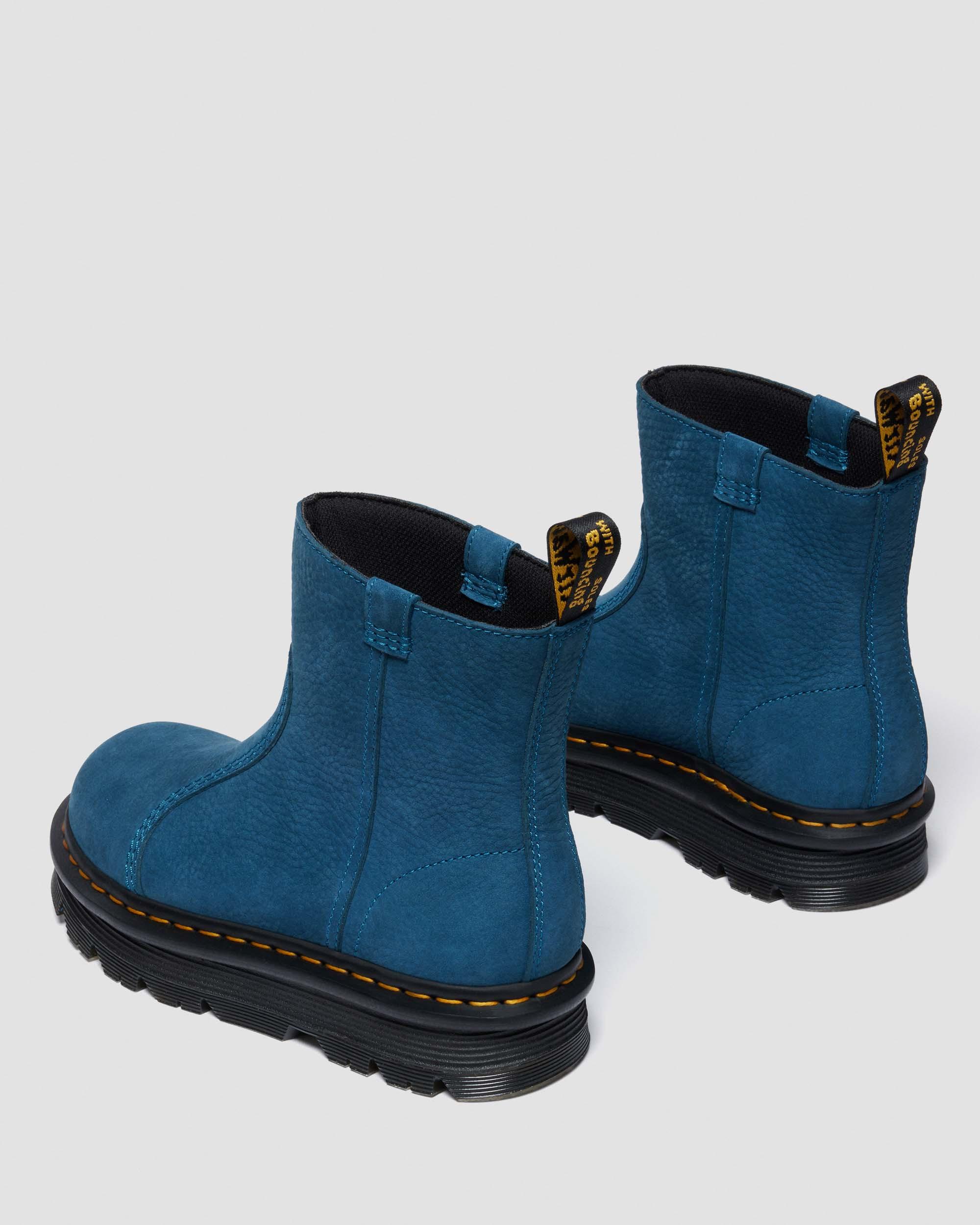 ZEBZAG RIGGER SLIP ON NUBUCK STIEFEL in Blau