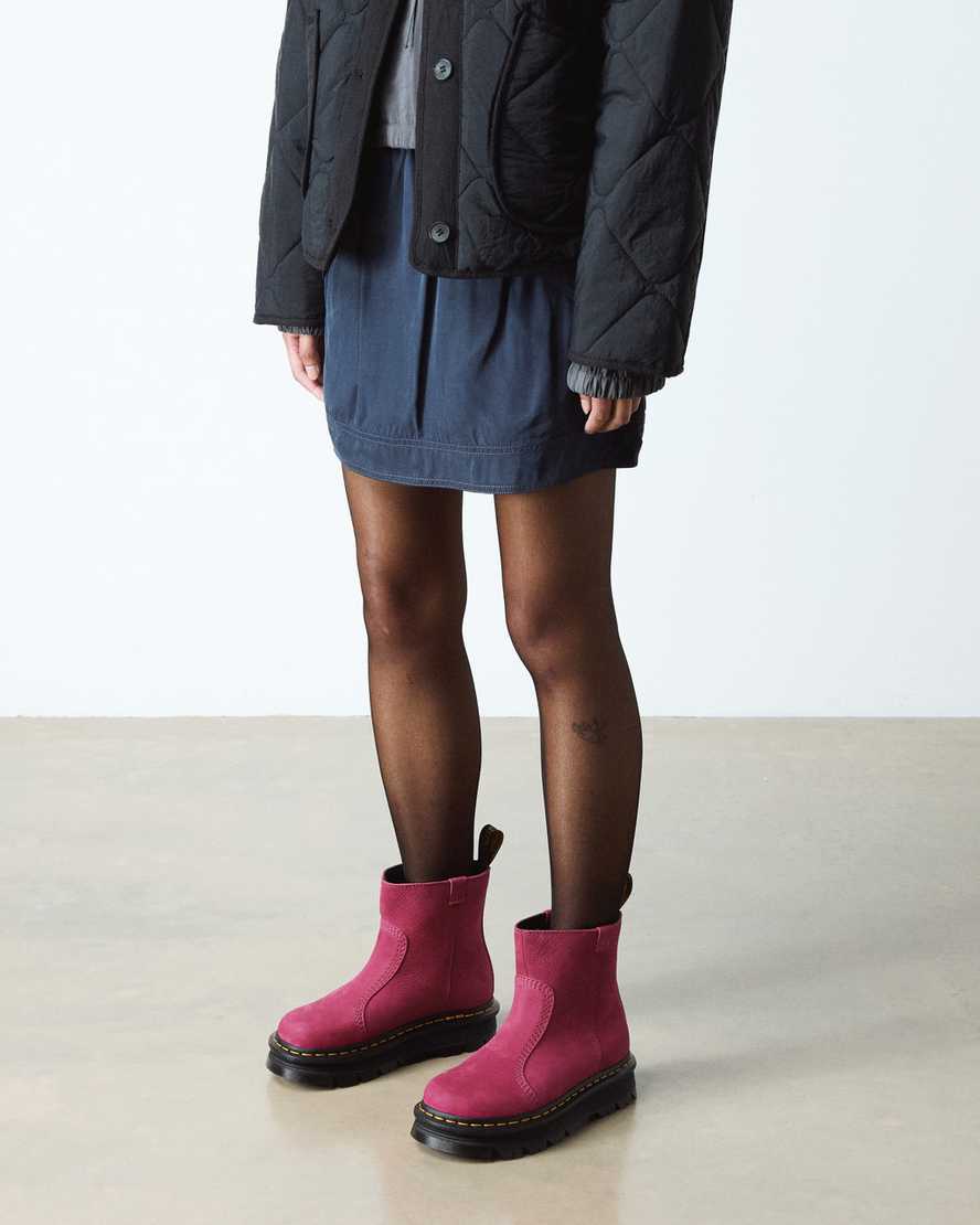 Dr. Martens' Zebzag Rigger Slip On Nubuck Boots In Multi
