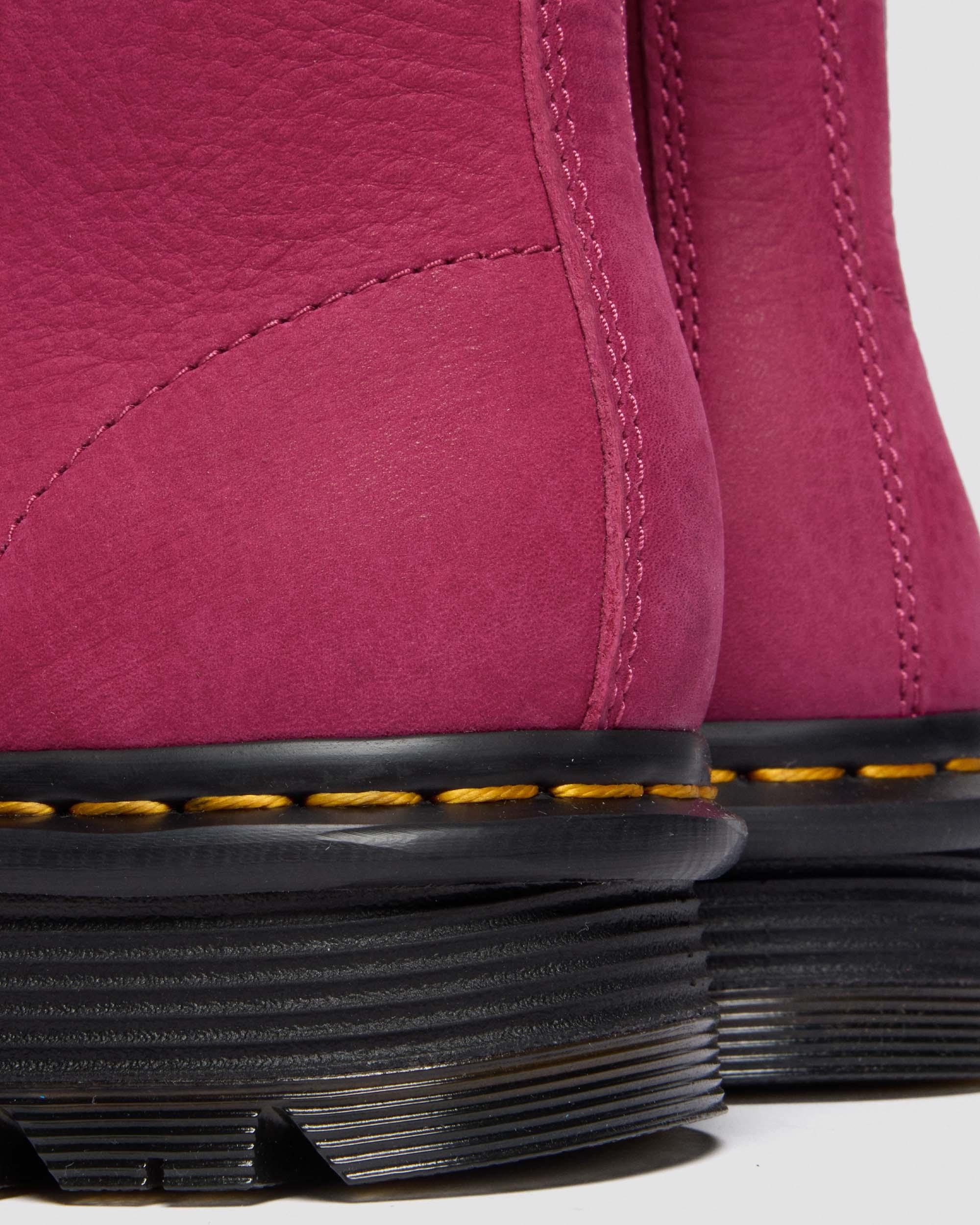 ZEBZAG RIGGER SLIP ON NUBUCK BOOTS in Pink