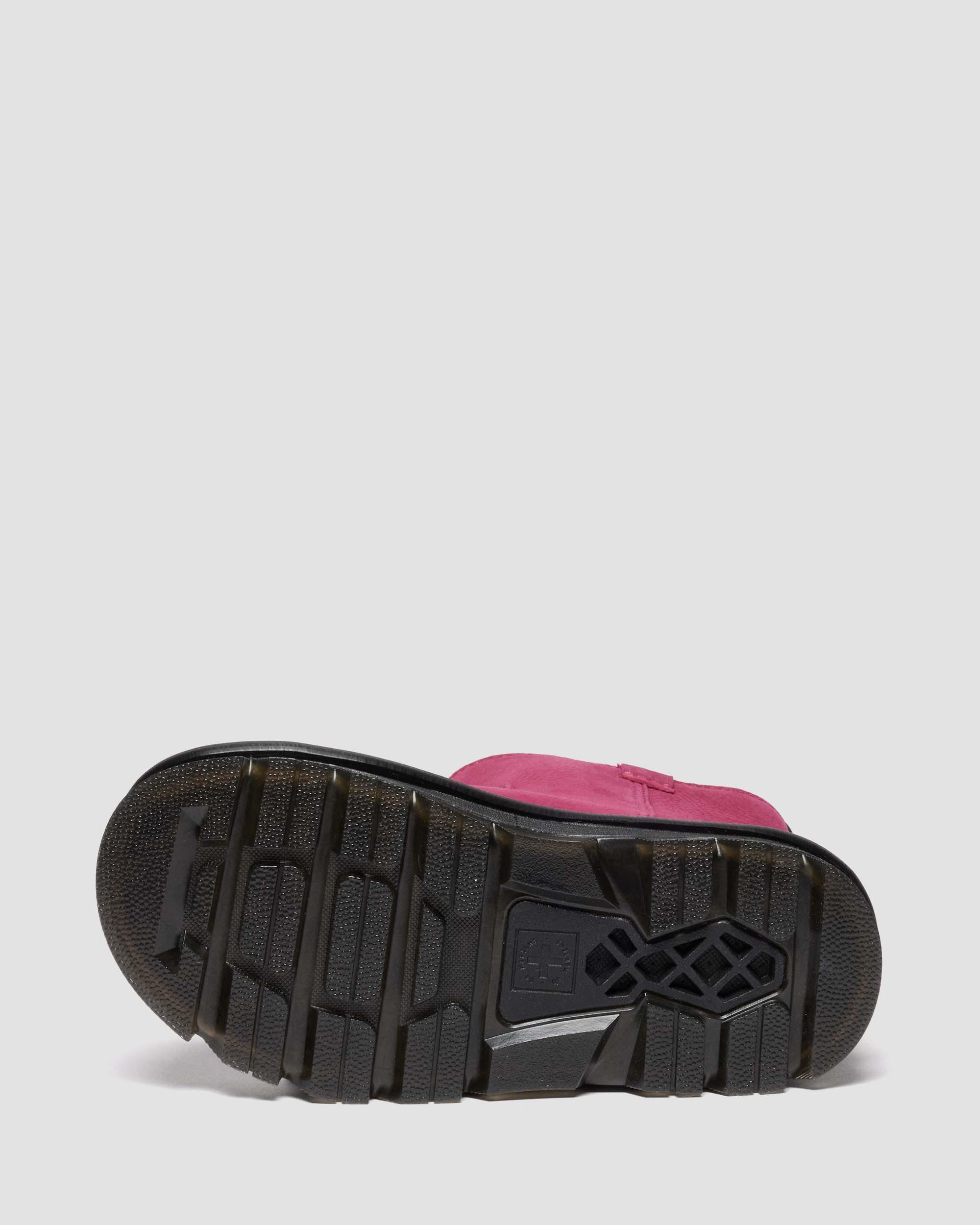ZEBZAG RIGGER SLIP ON NUBUCK BOOTS in Pink