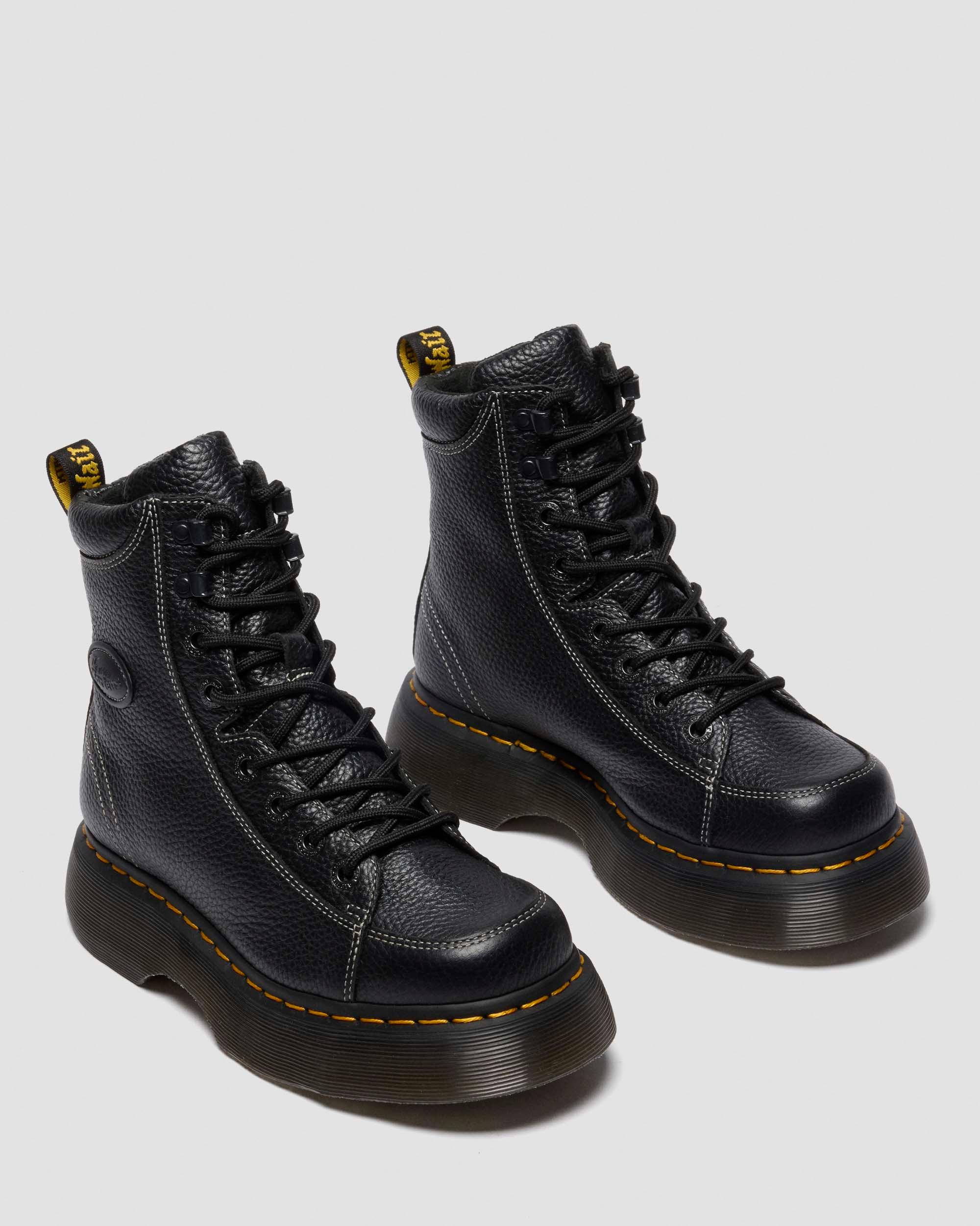 Buzz 8I in Black Milled Nappa | Dr. Martens