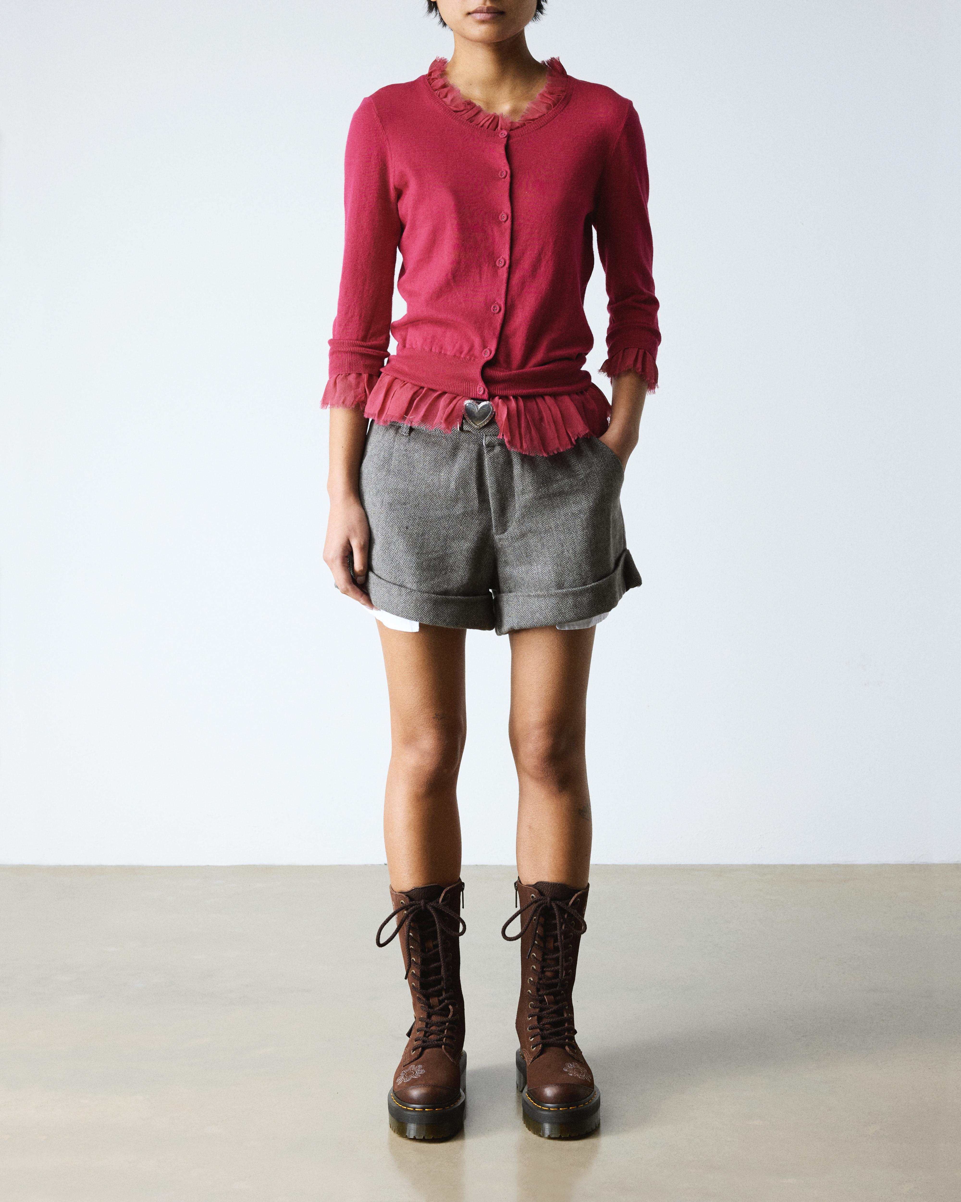 1B99 Dunnet Flower suede platform boots product image