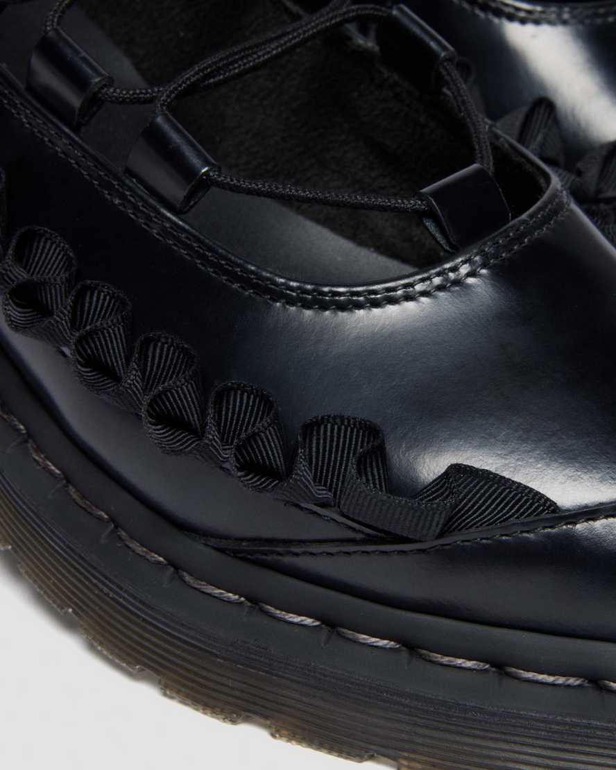 Dr. Martens Elphie Ii Frill Leather Ballet Flats In Multi