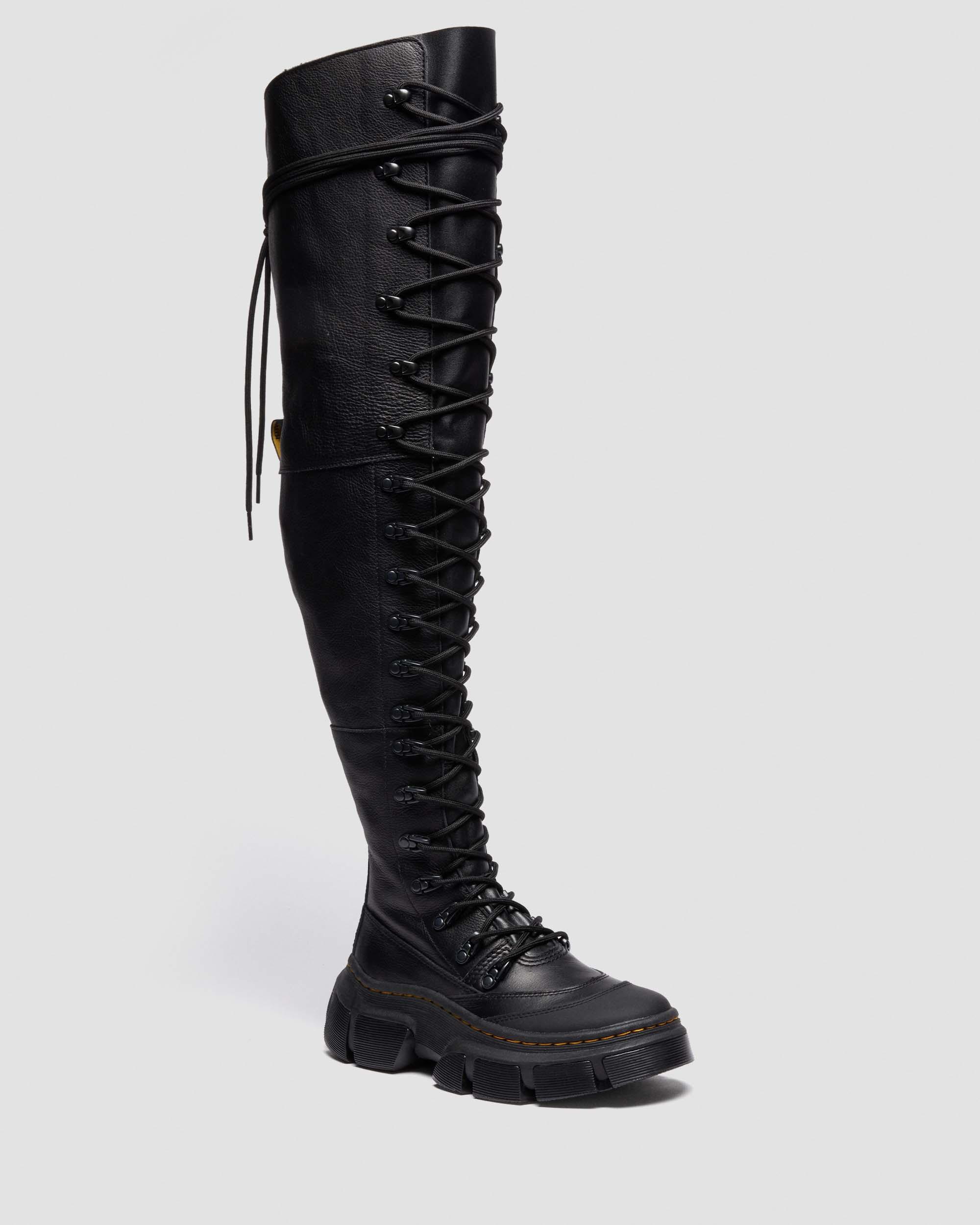DMXL XTRM HI SOFT LEATHER BOOTS in Black