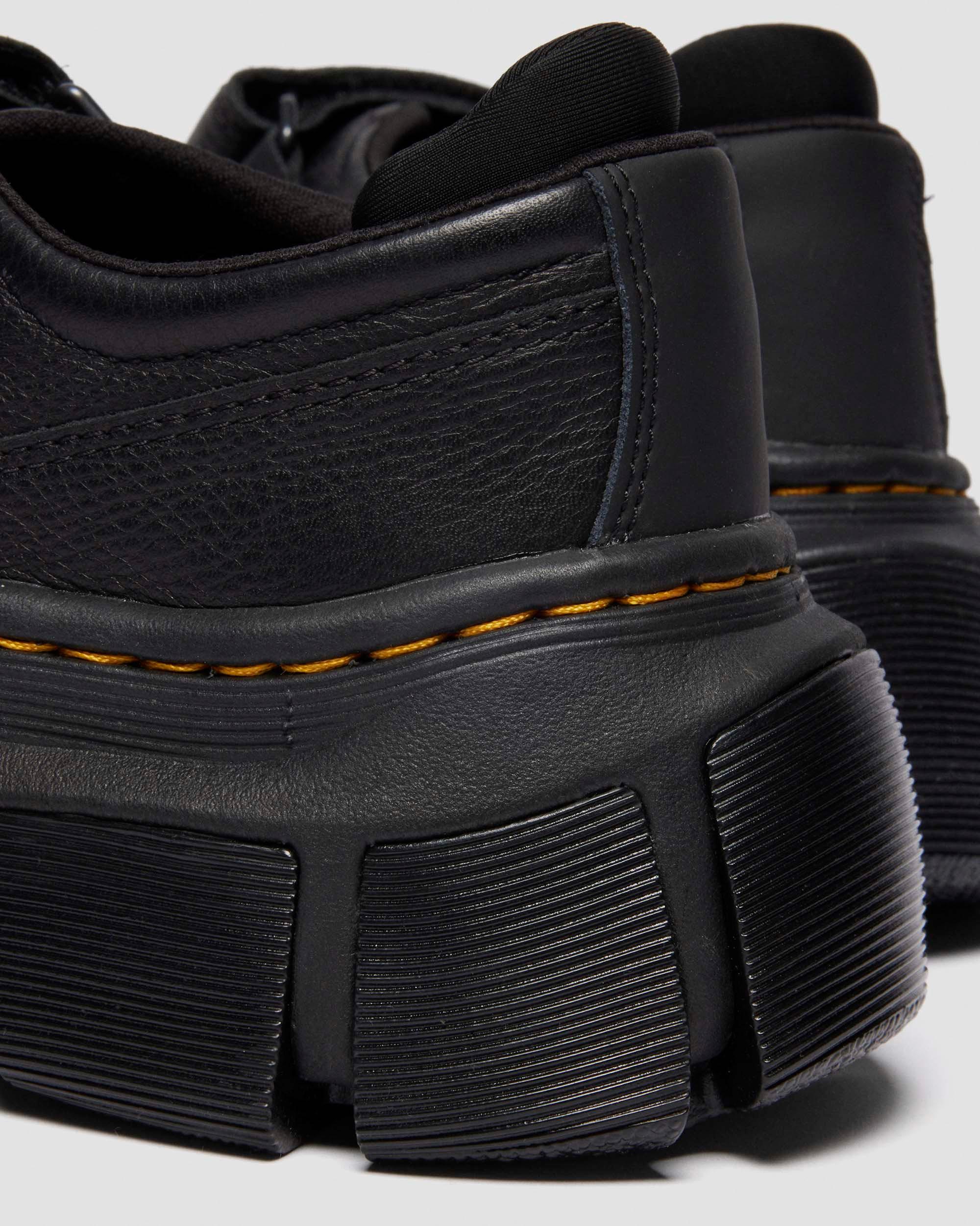 DMXL MARY JANE-SKO I LÆDER in Sort