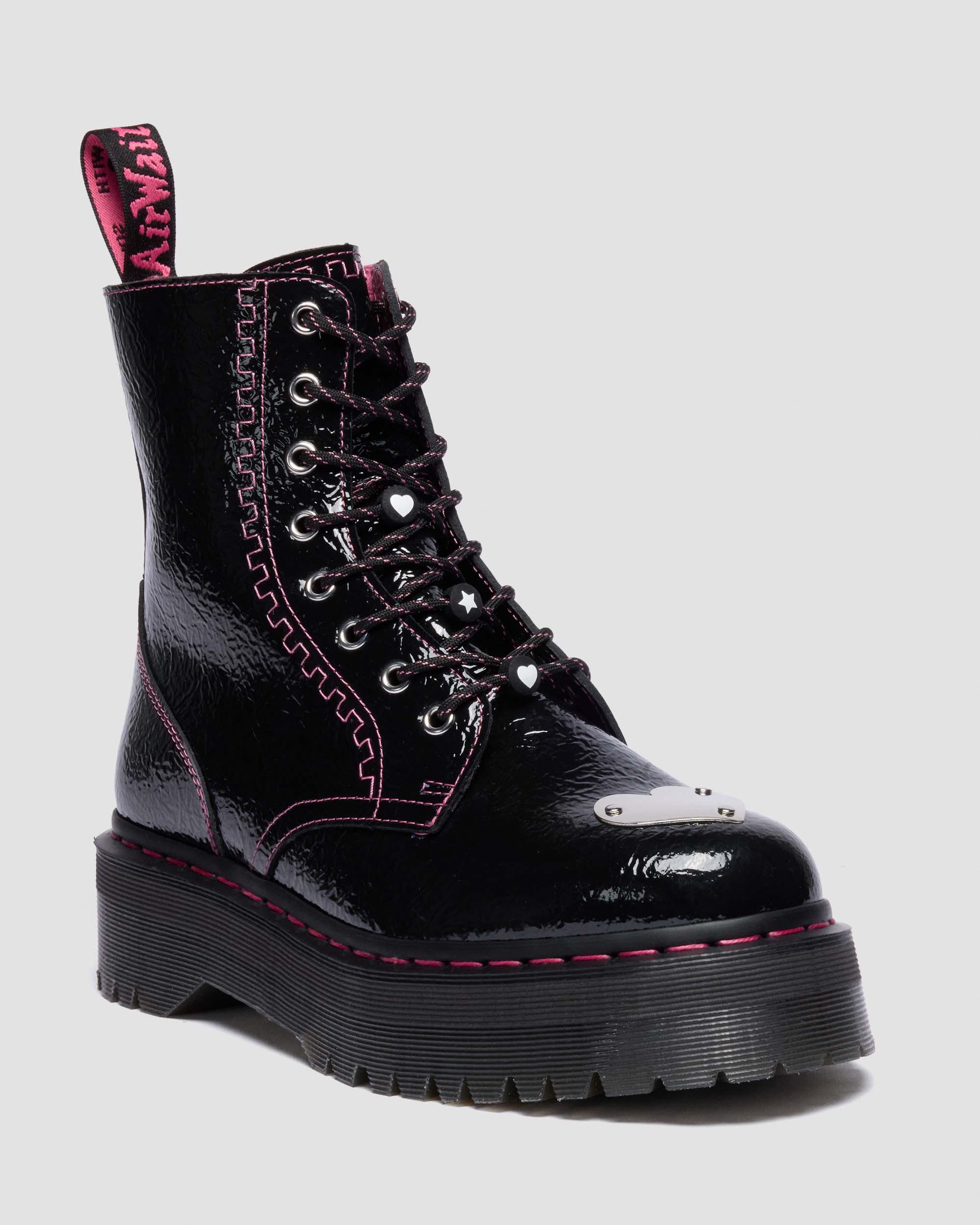 Jadon XL Leren Platformlaarzen in Zwart | Dr. Martens