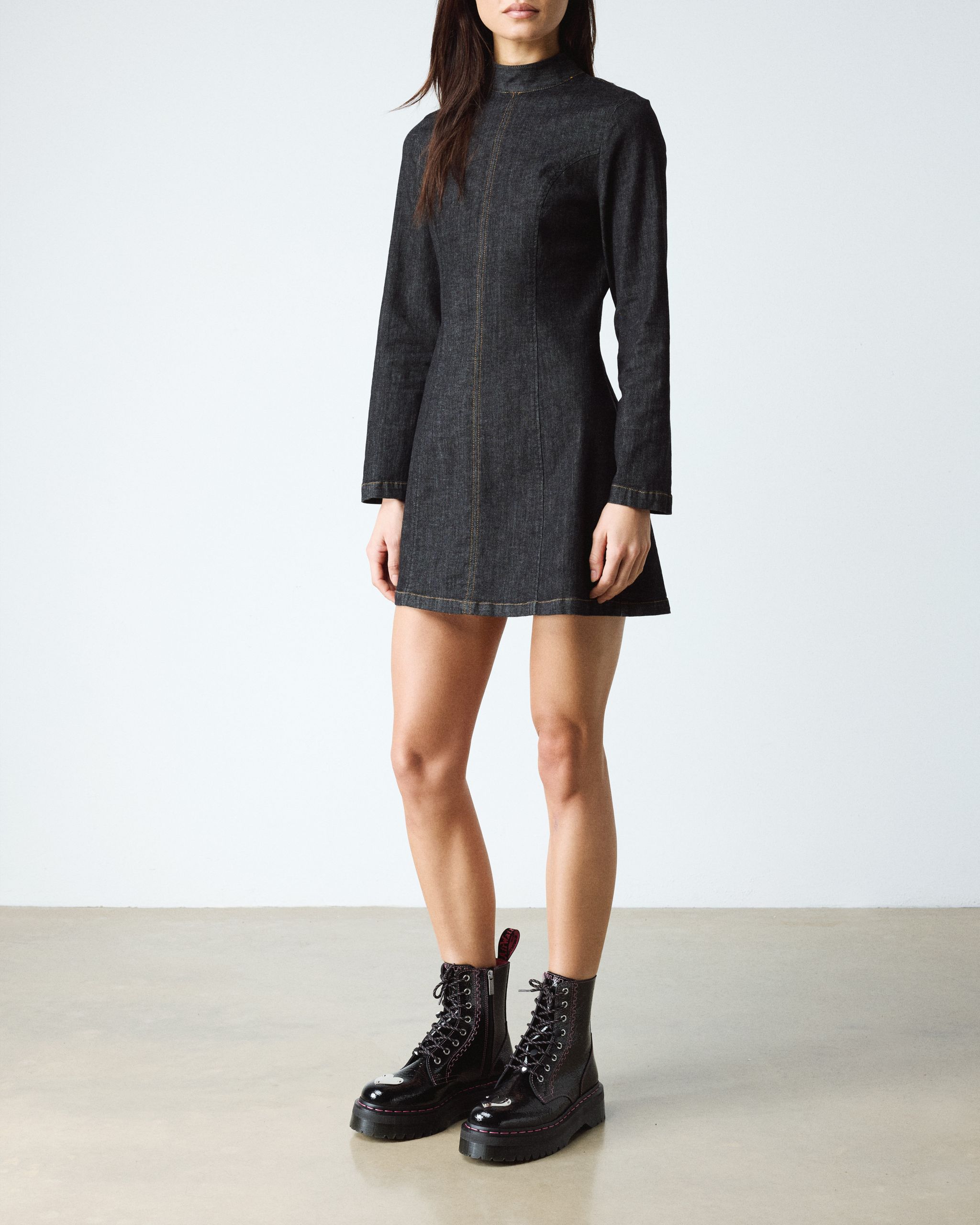Jadon Distressed Patent Leather Platform Boots product image