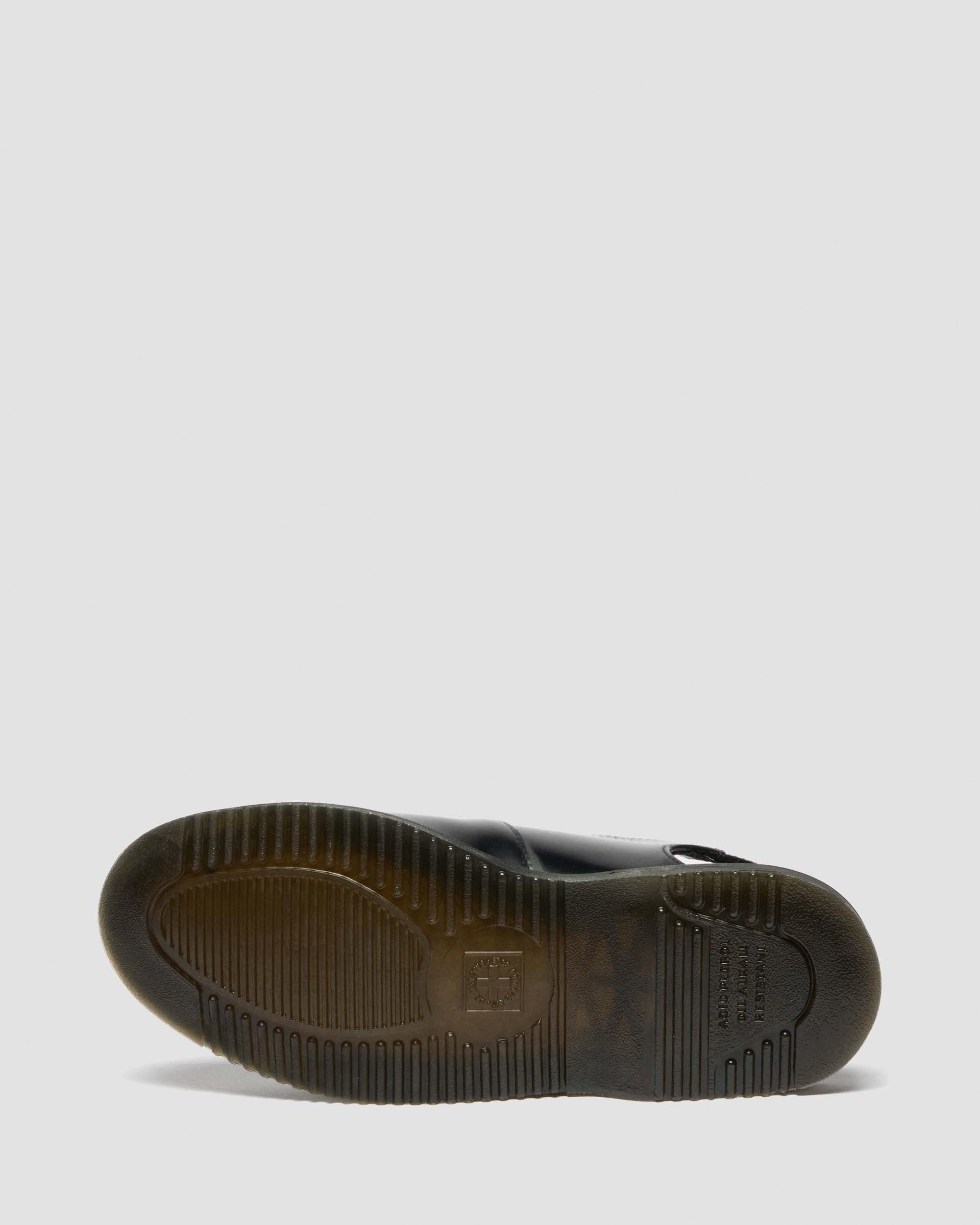 Madaline Mary Jane Smooth Leather Sling Back Shoes  in Black