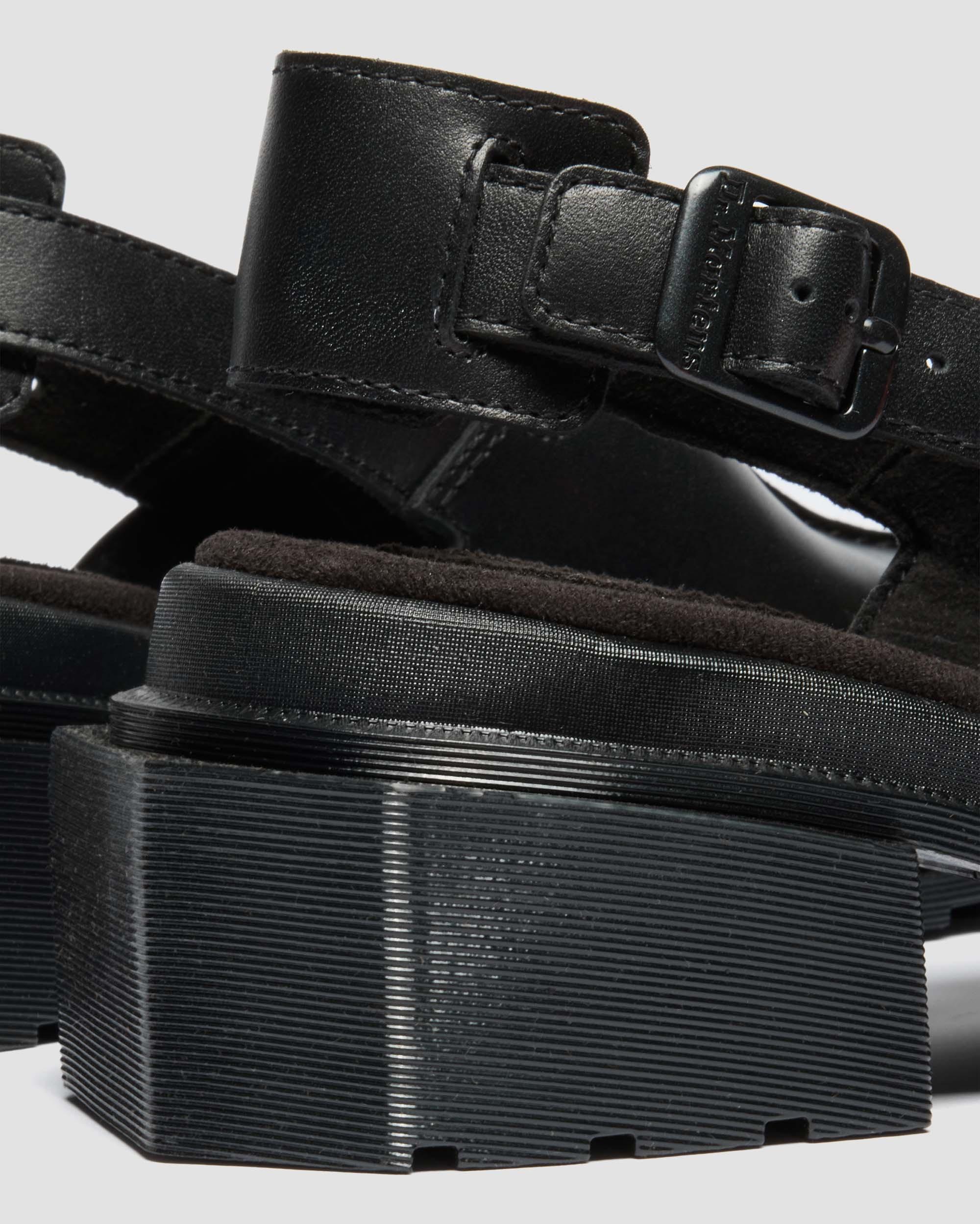 Mules Maybole en cuir à bouts carrés in Noir