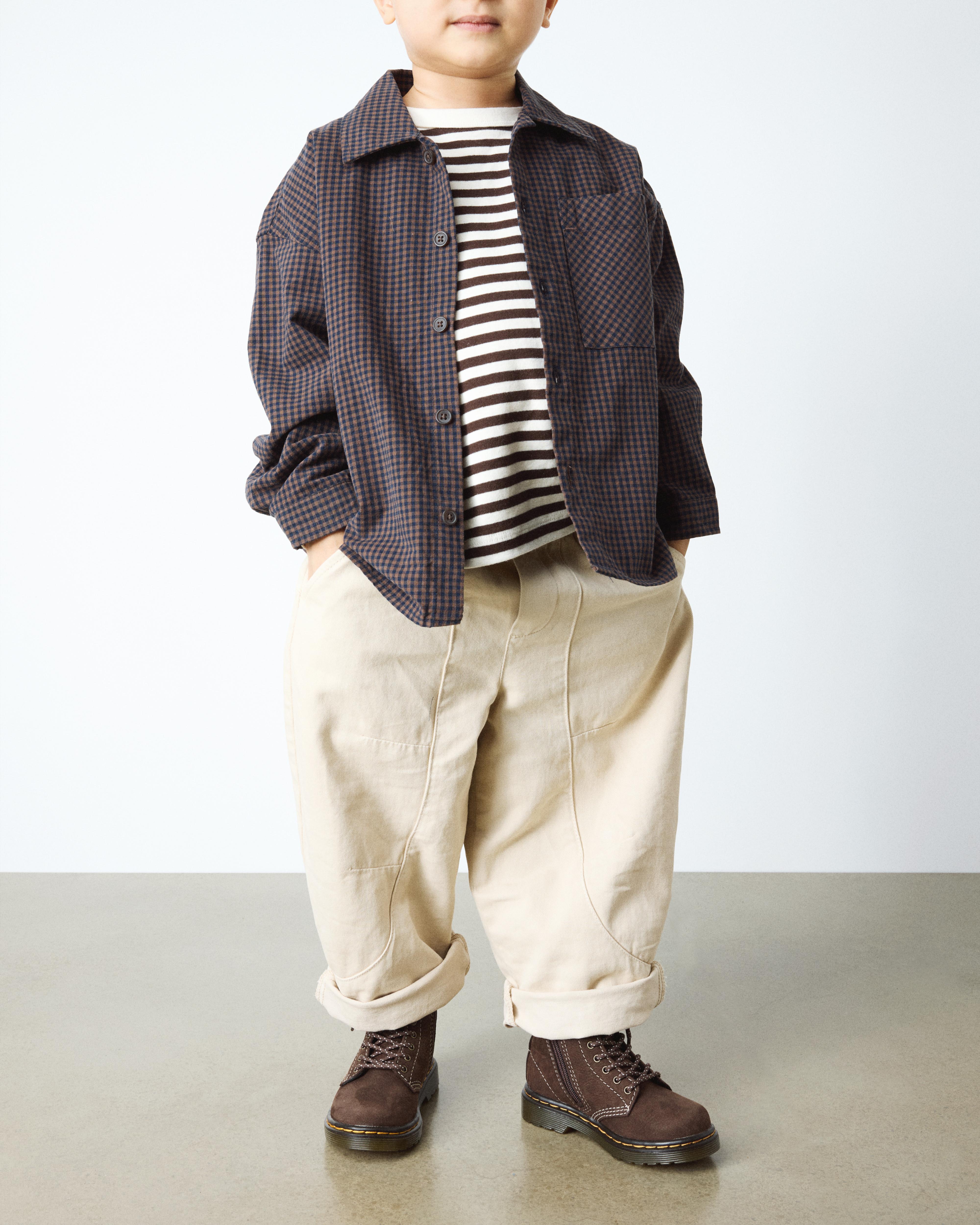 Småbørn - 1460 Tumbled Nubuck-støvler  in Mørkebrun