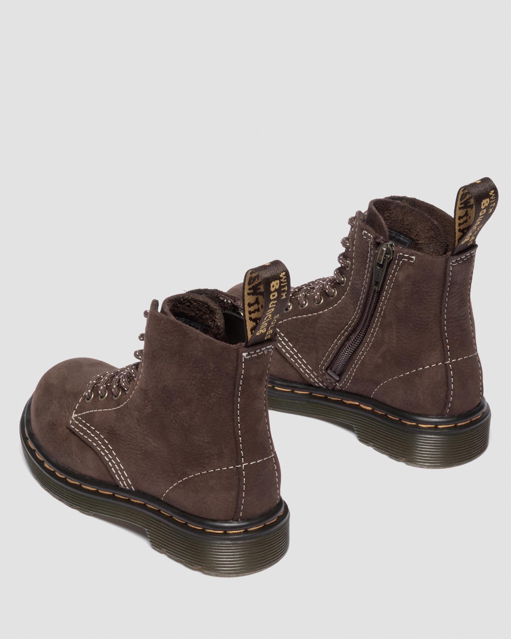 Småbørn - 1460 Tumbled Nubuck-støvler  in Mørkebrun