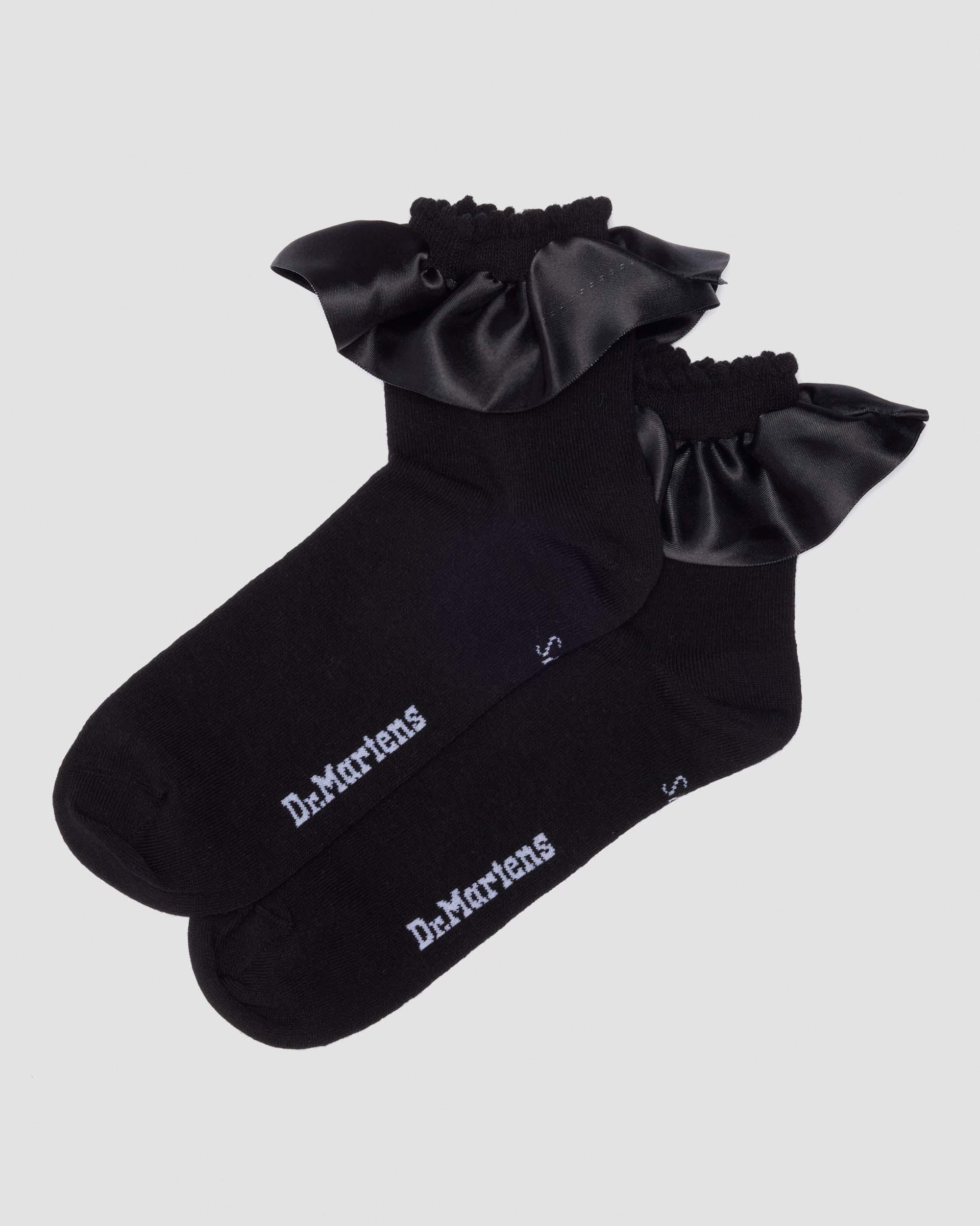 Frill Organic Cotton Blend Socks in Black