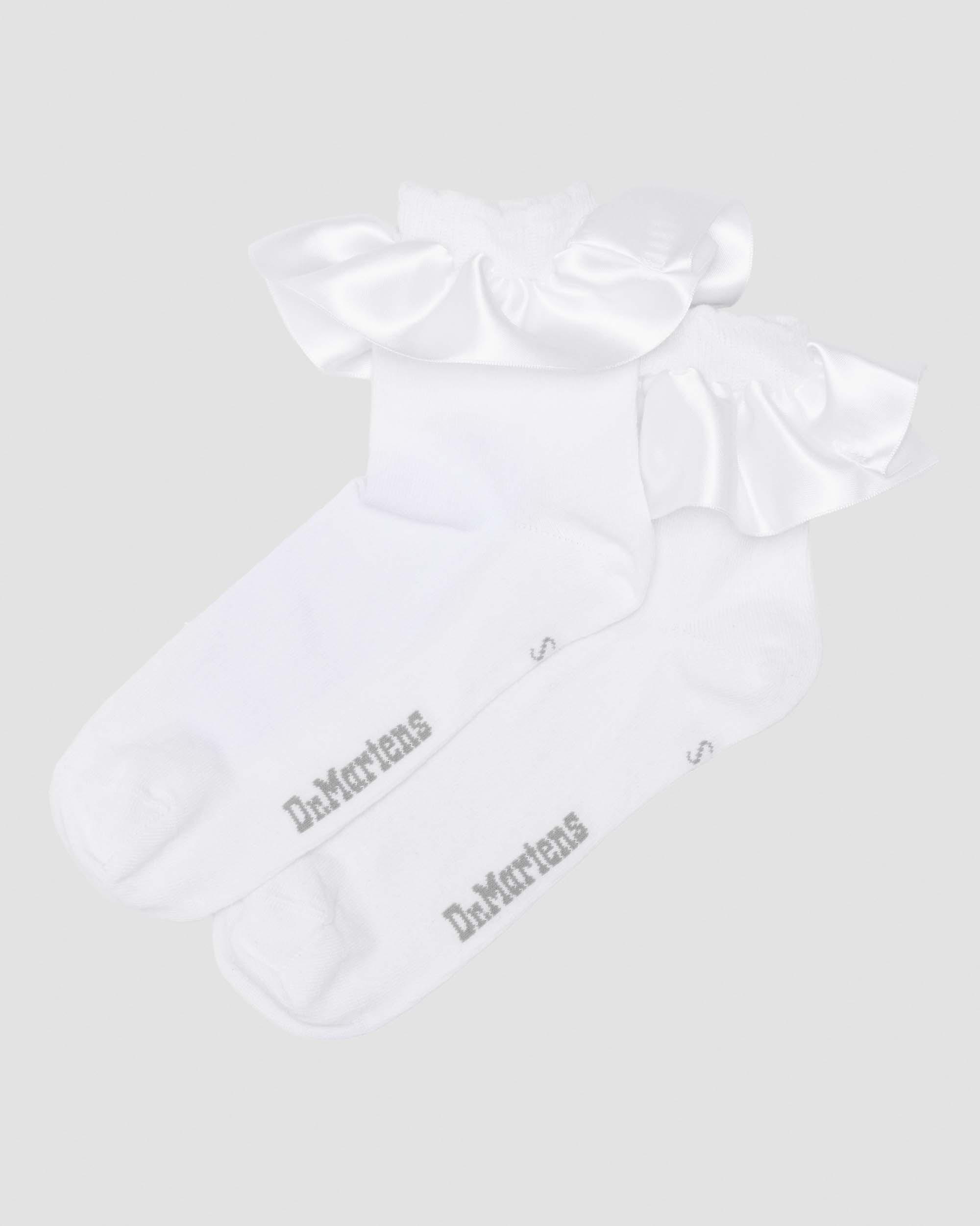 Frill Organic Cotton Blend Socks in White