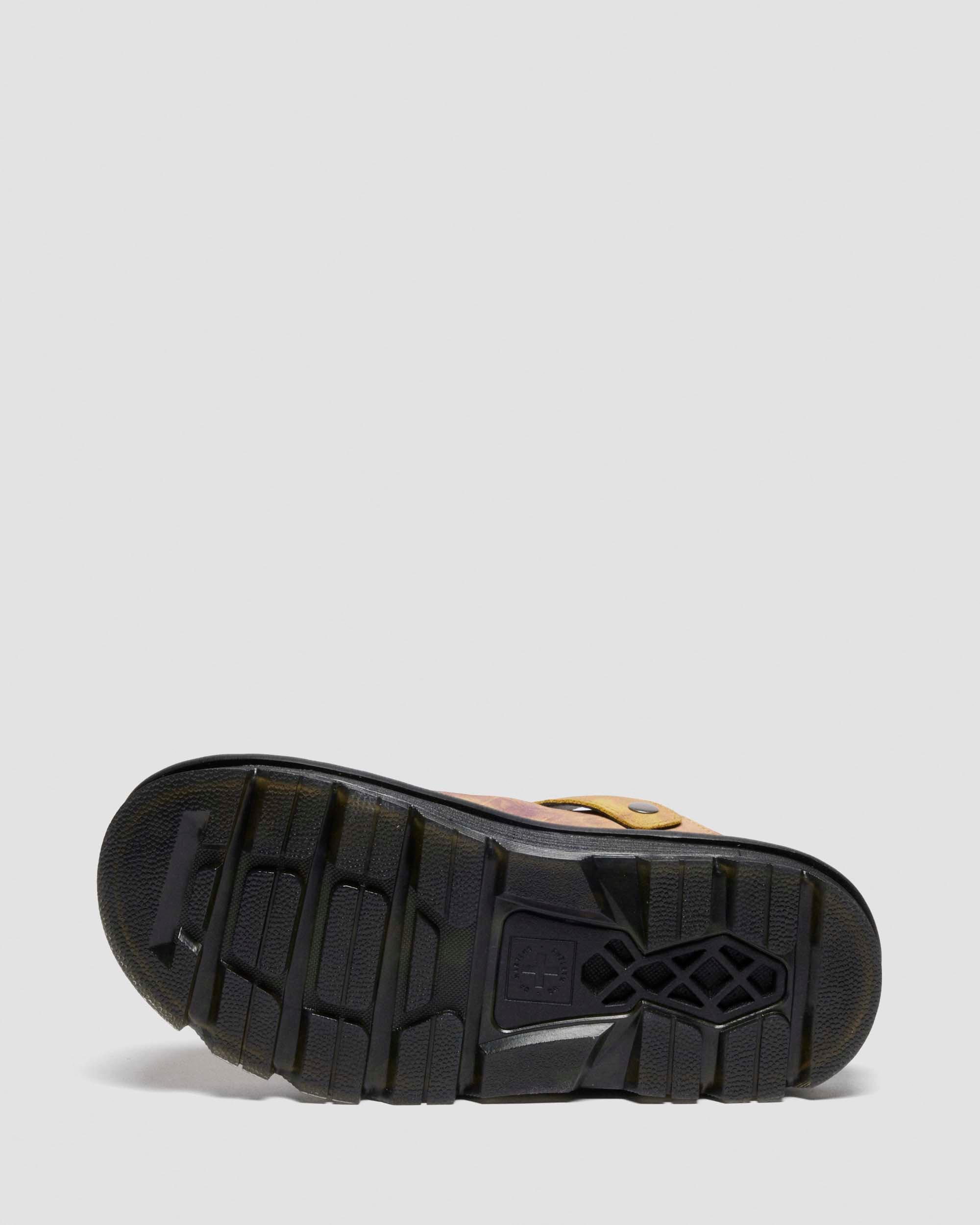 Zebzag Casual suède slingback platform mules in Geel