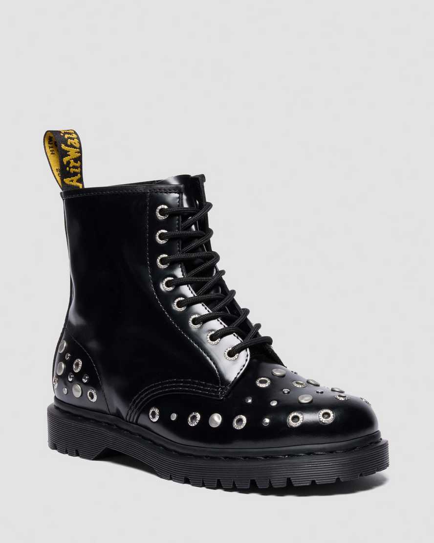 Dr. Martens 1460 Studded Buttero Leather Boots in Black, Size: 13 Dr. Martens 1460 Studded Buttero Leather Boots in Black, Size: 13