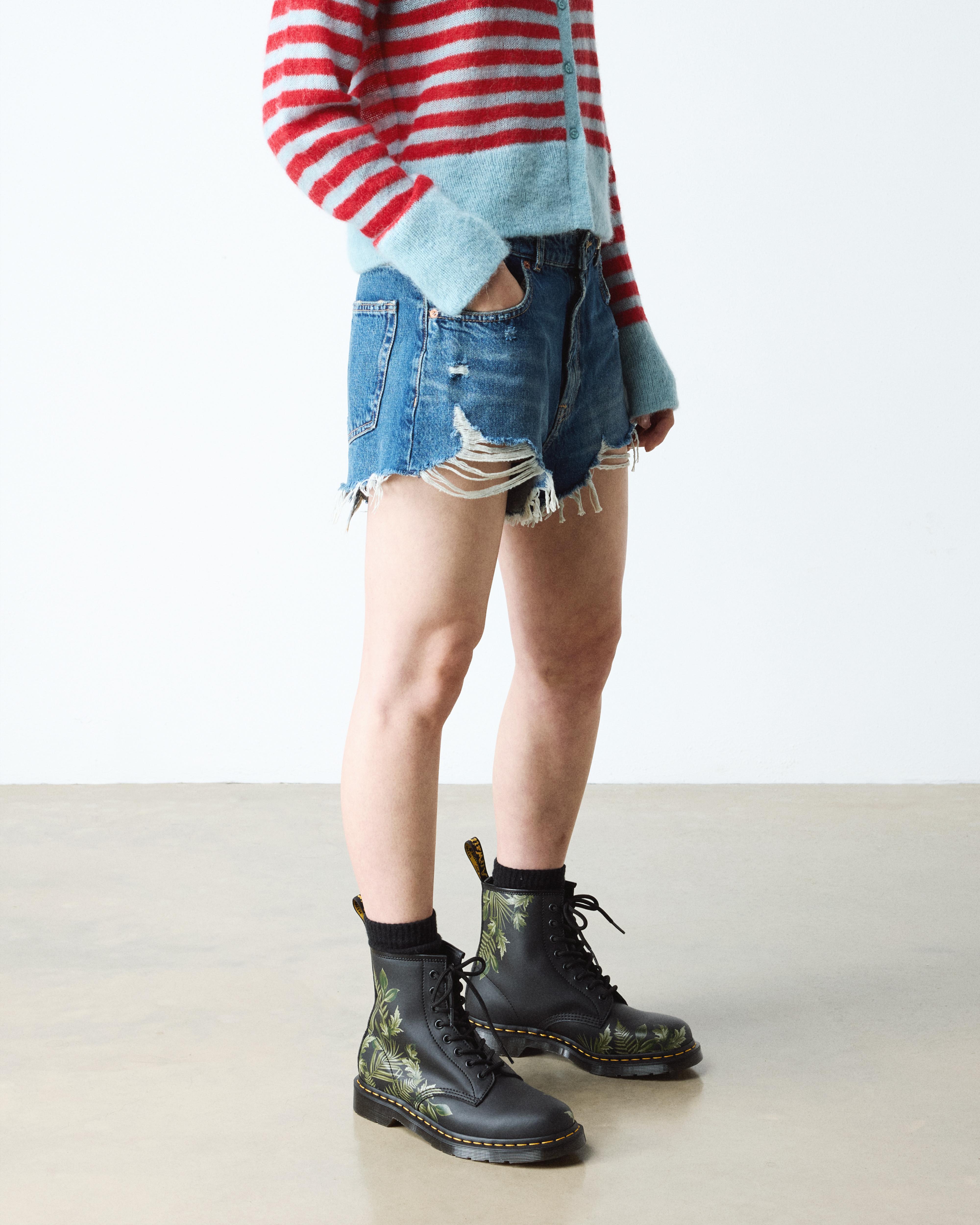 1460 Evergreen Genix Nappa-känga in Svart & Grön