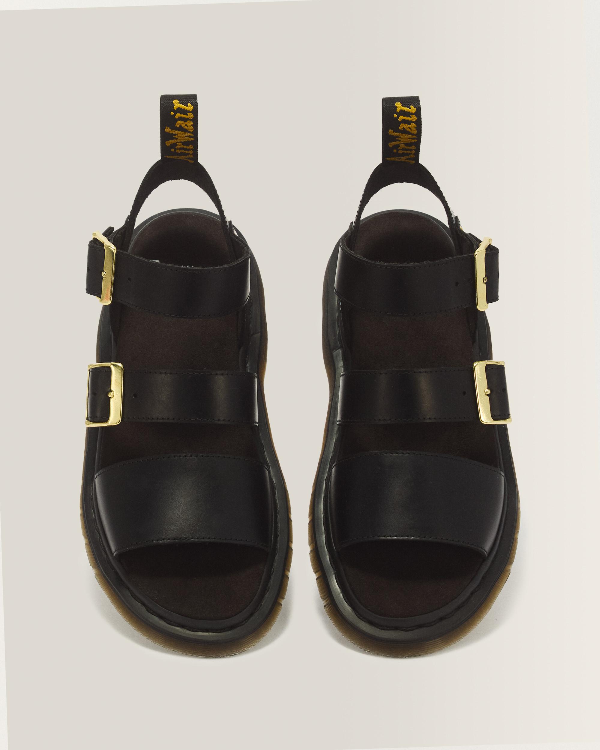Gryphon Atlas Leather Gladiator Sandals in Black Atlas | Dr  display picture 3