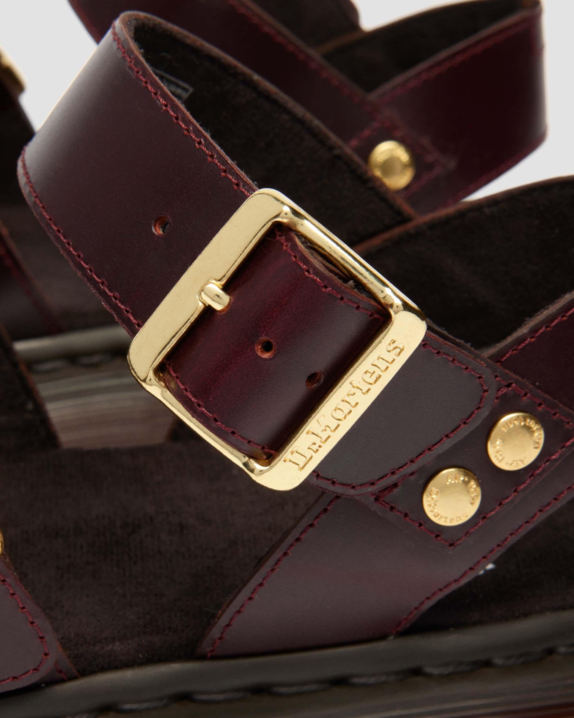 Sandales spartiates Gryphon en cuir Atlas in Charro