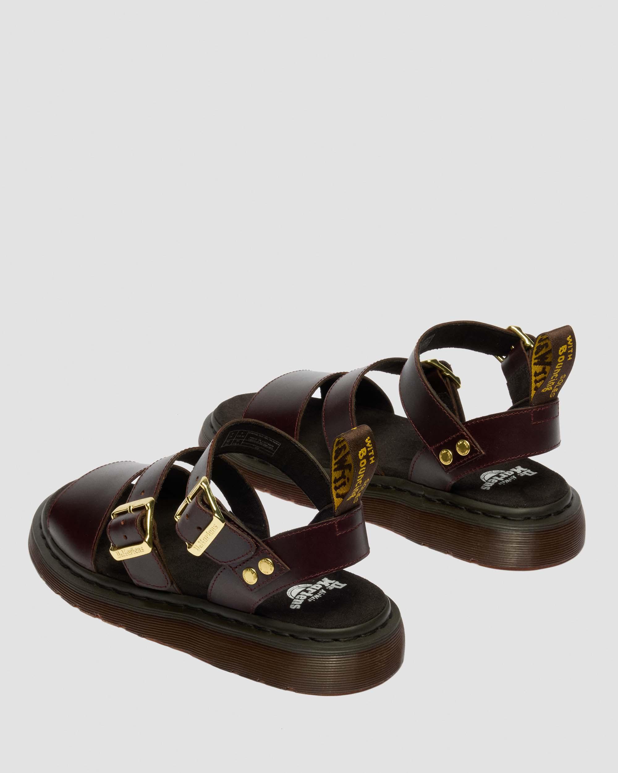 Sandales spartiates Gryphon en cuir Atlas in Charro