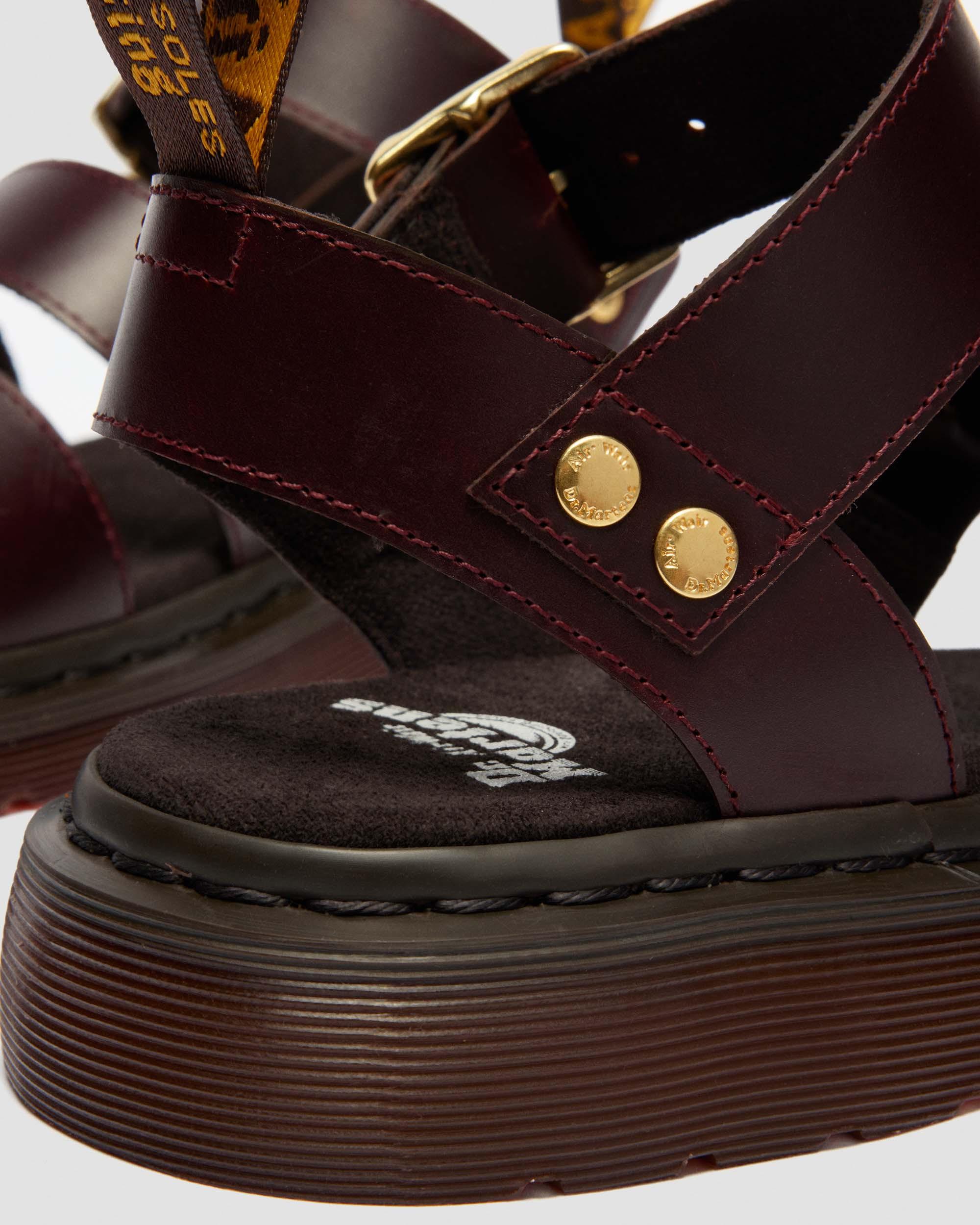 Sandales spartiates Gryphon en cuir Atlas in Charro