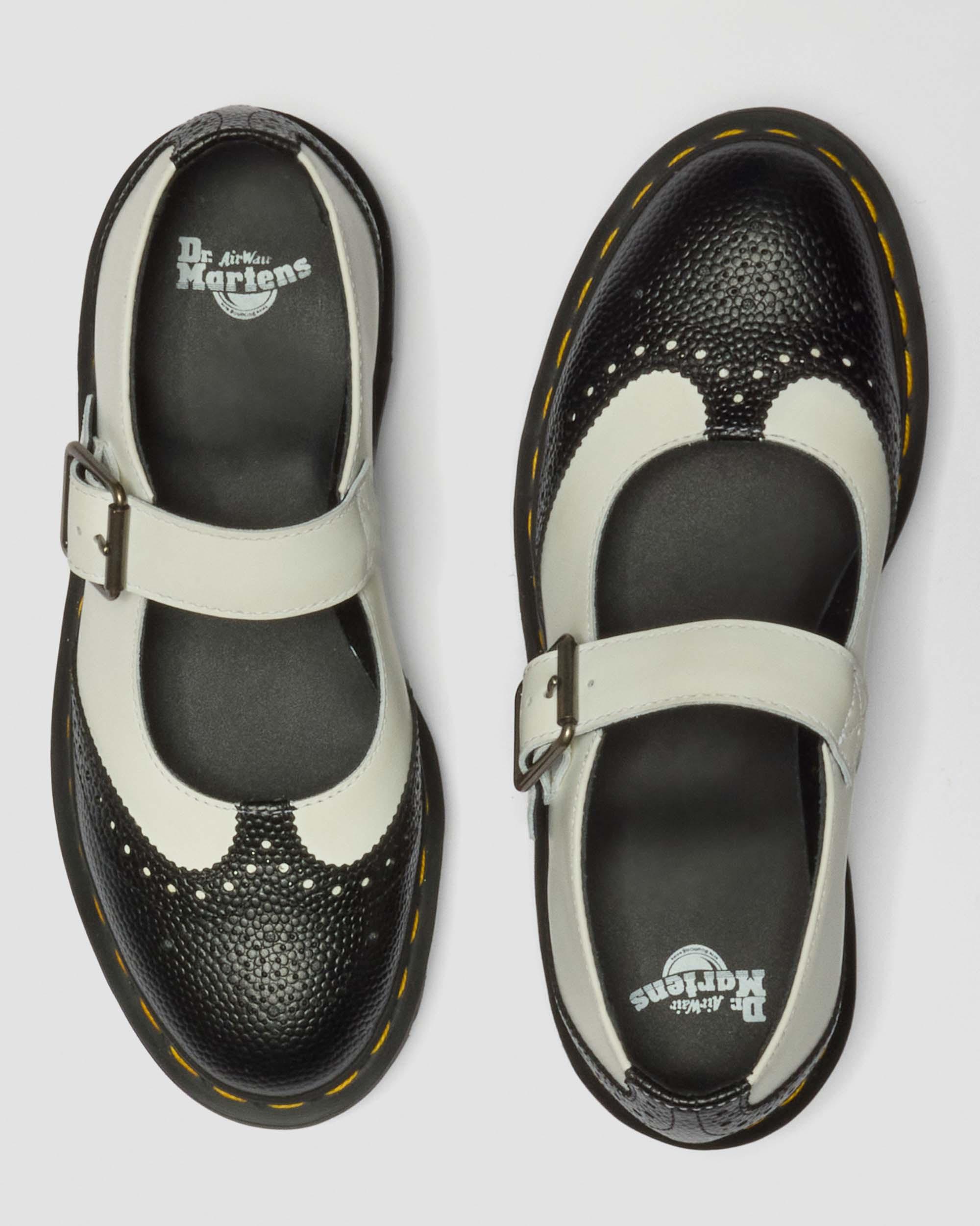 Mary Jane Monochrome Leather Shoes in BLACK+WHITE | Dr. Martens™