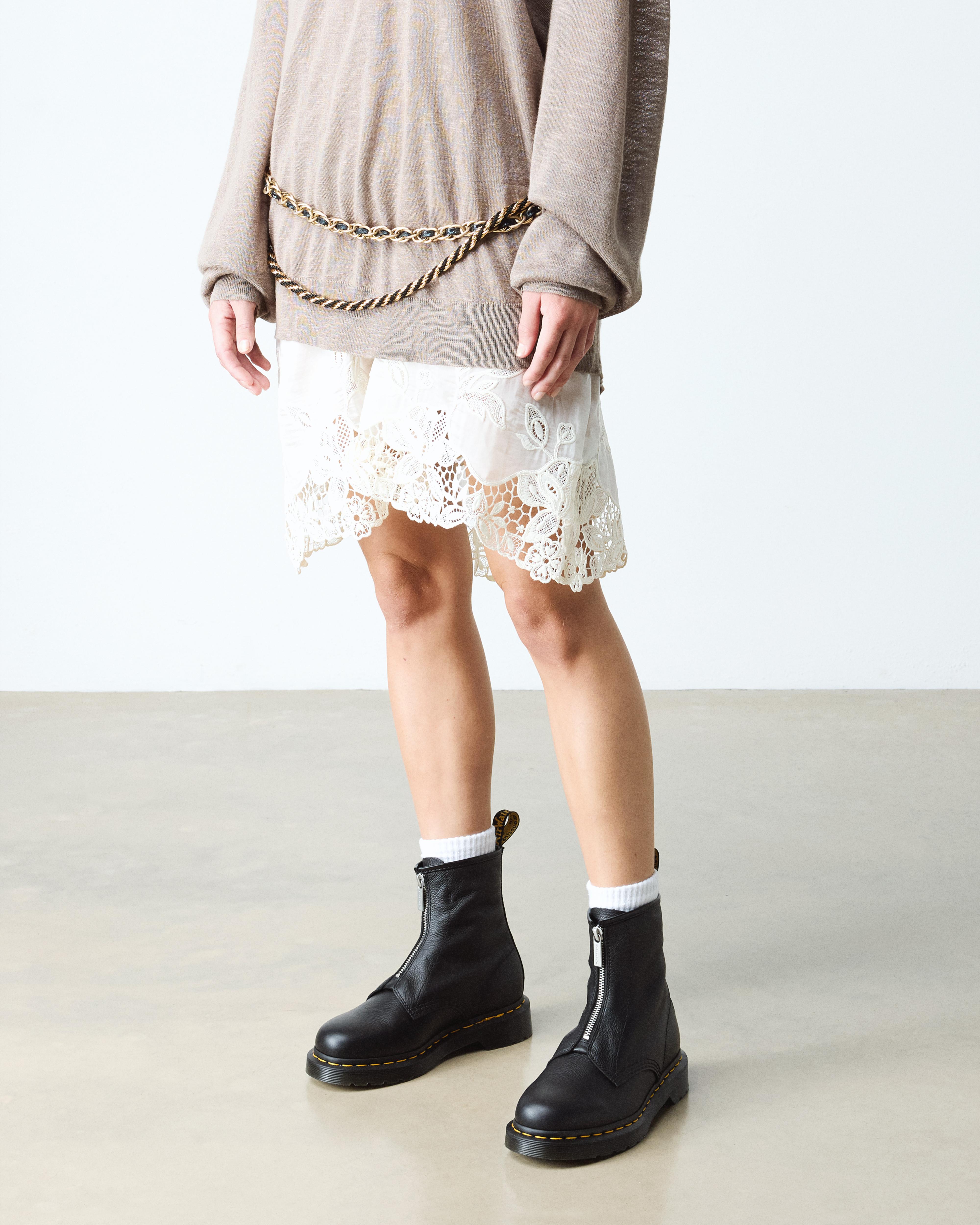 Musta 1460 Soft Leather Zip Up -maiharit