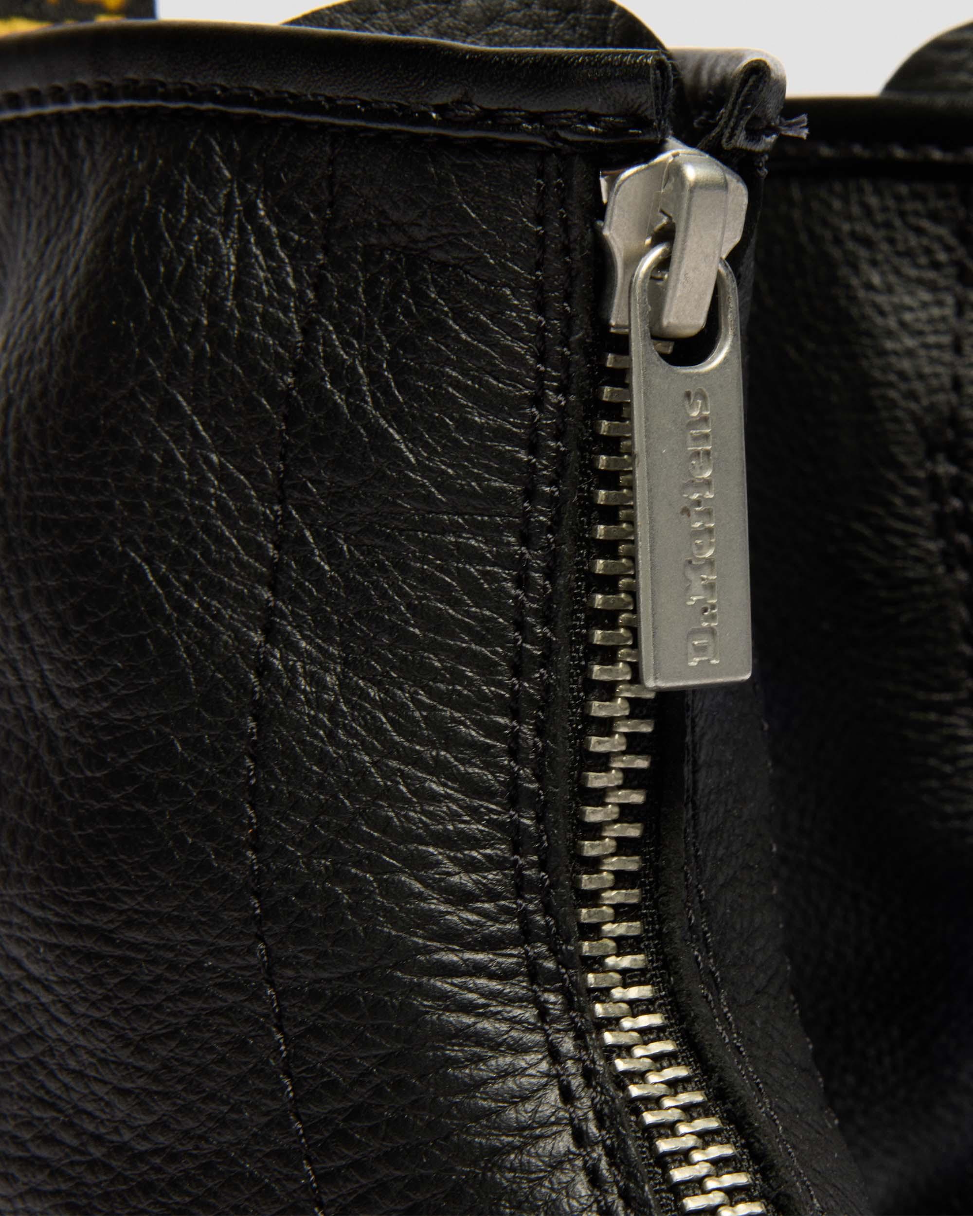 Musta 1460 Soft Leather Zip Up -maiharit