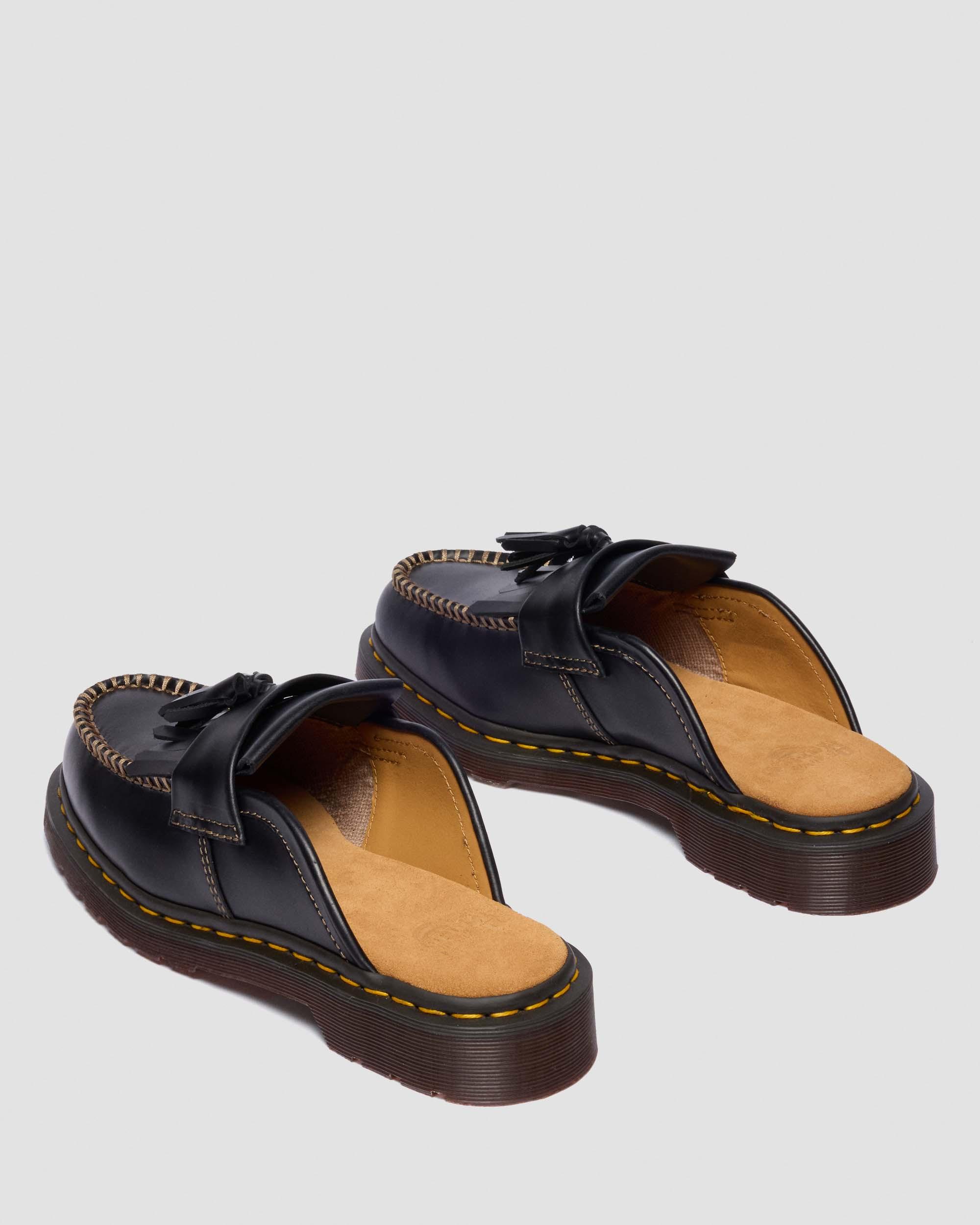 Mules Adrian en cuir in Noir