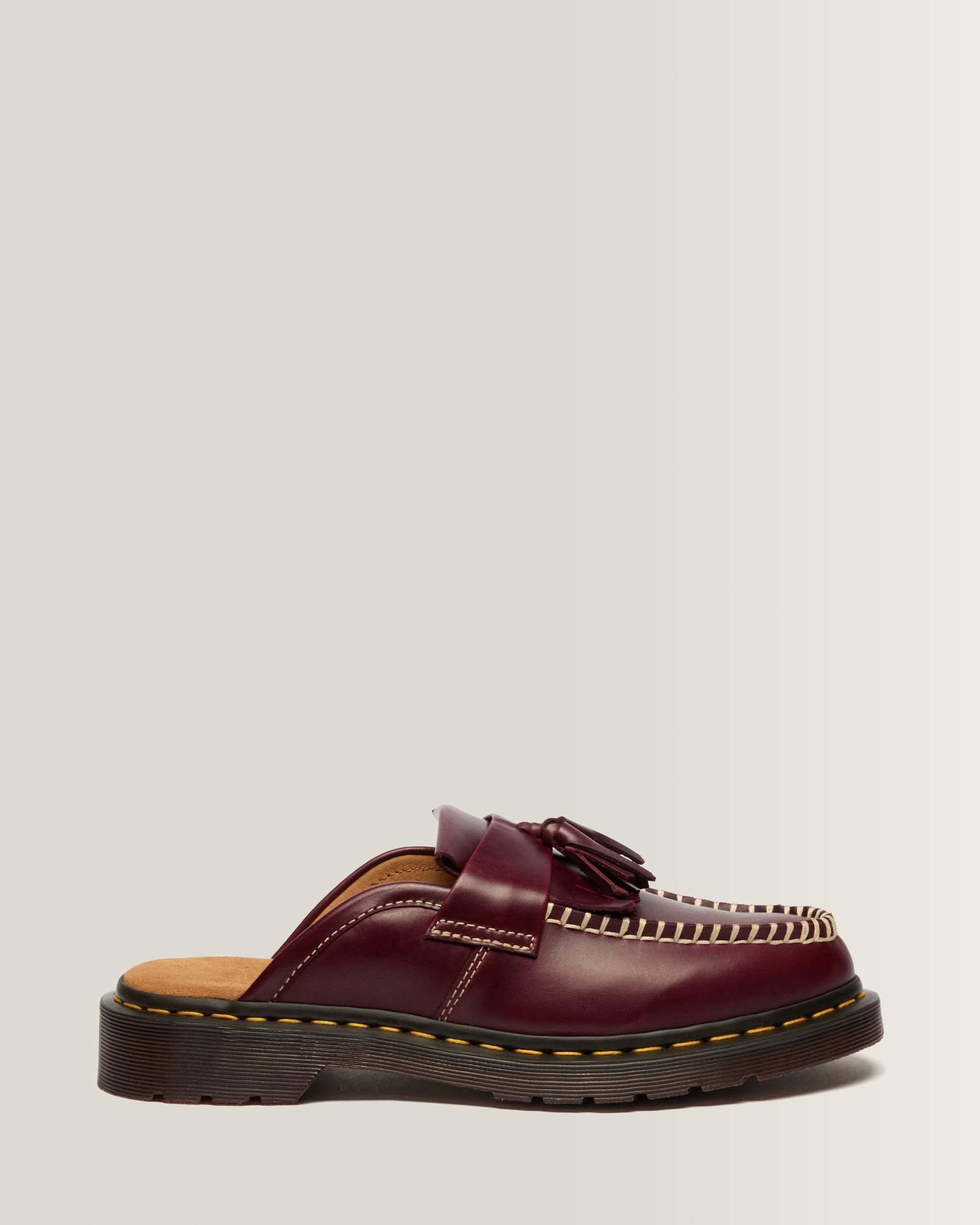Adrian Leather Mules in Cherry Red | Dr. Martens™