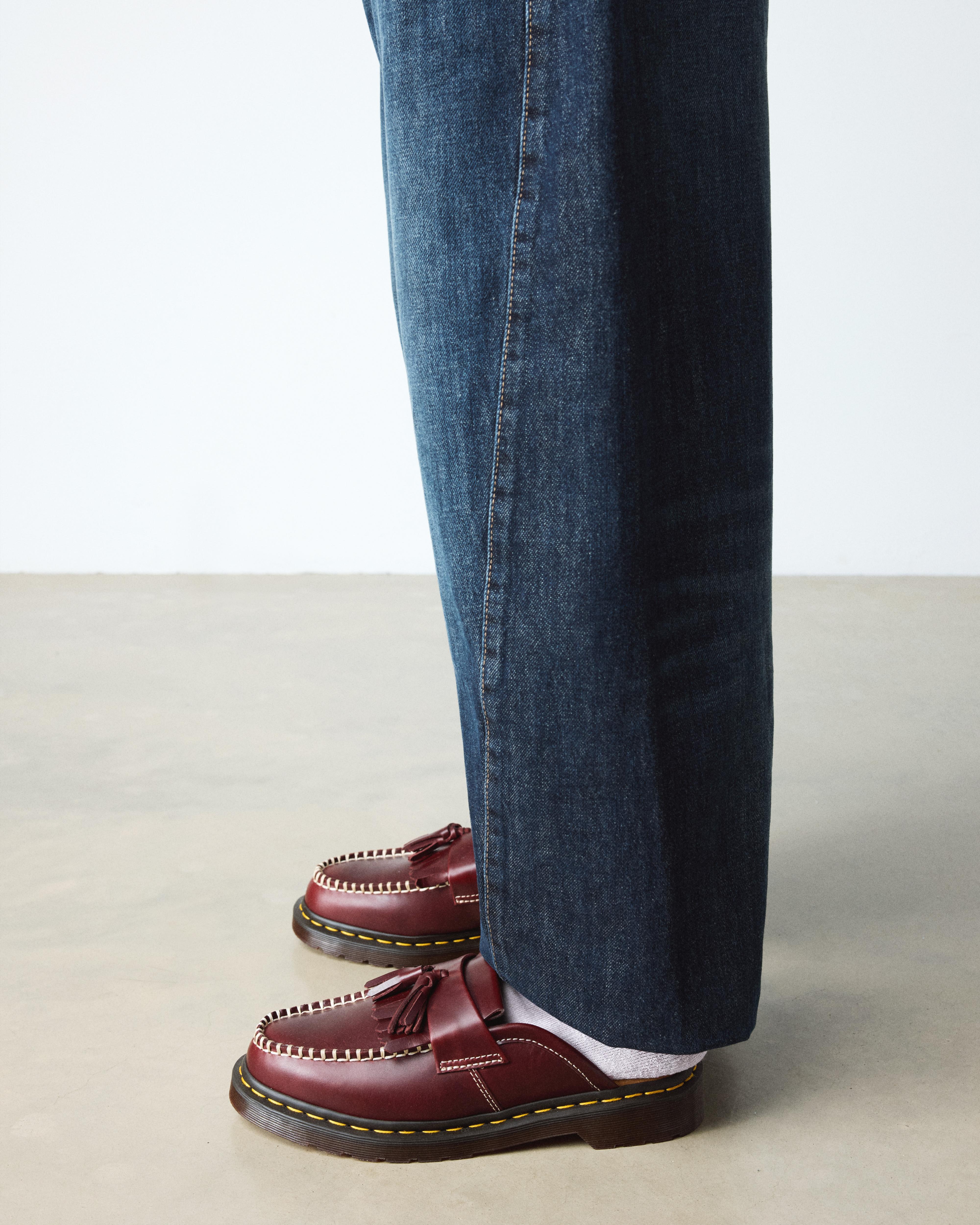 Mules Adrian in pelle in Rosso Ciliegia