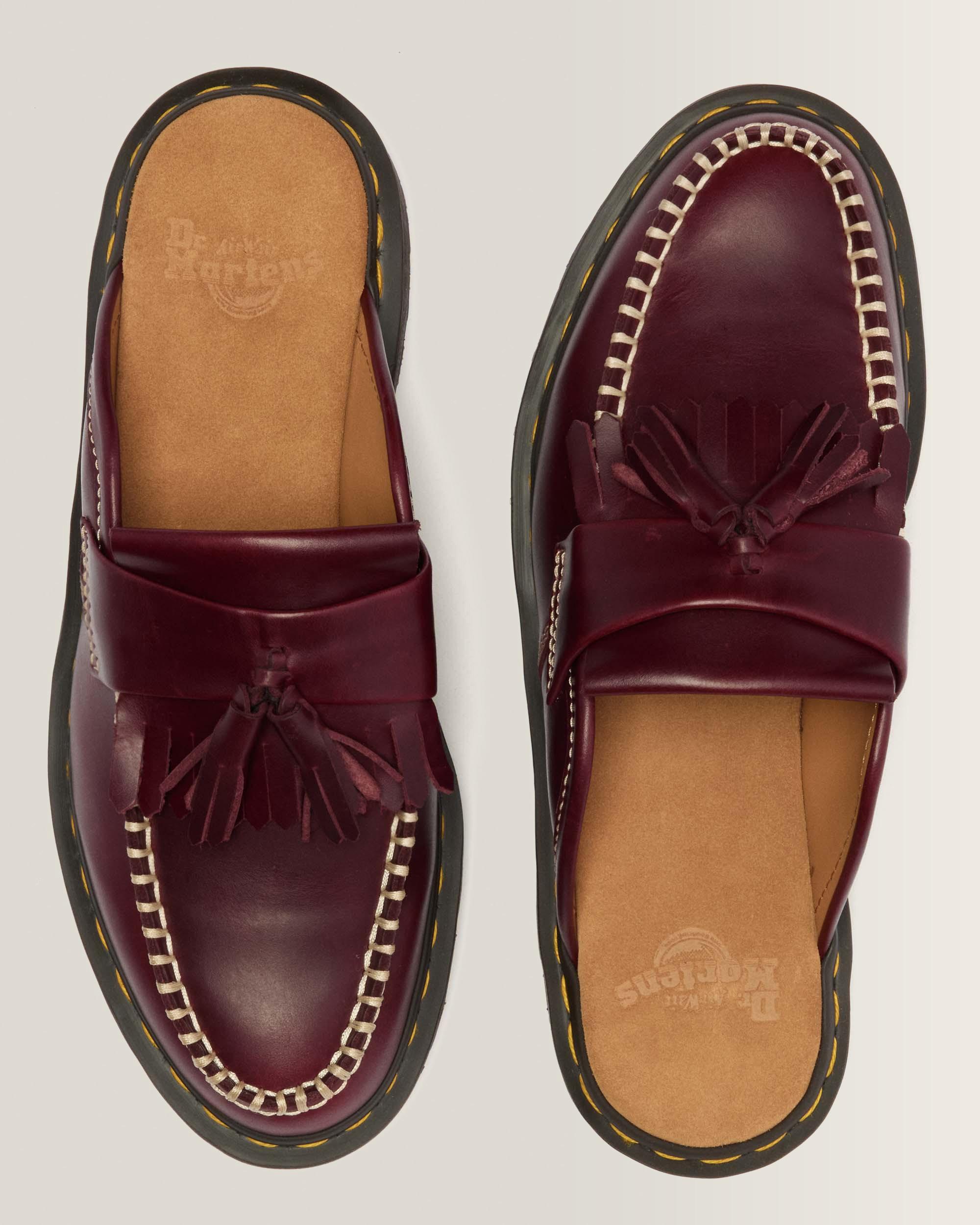 Adrian Leather Mules in Cherry Red | Dr. Martens™