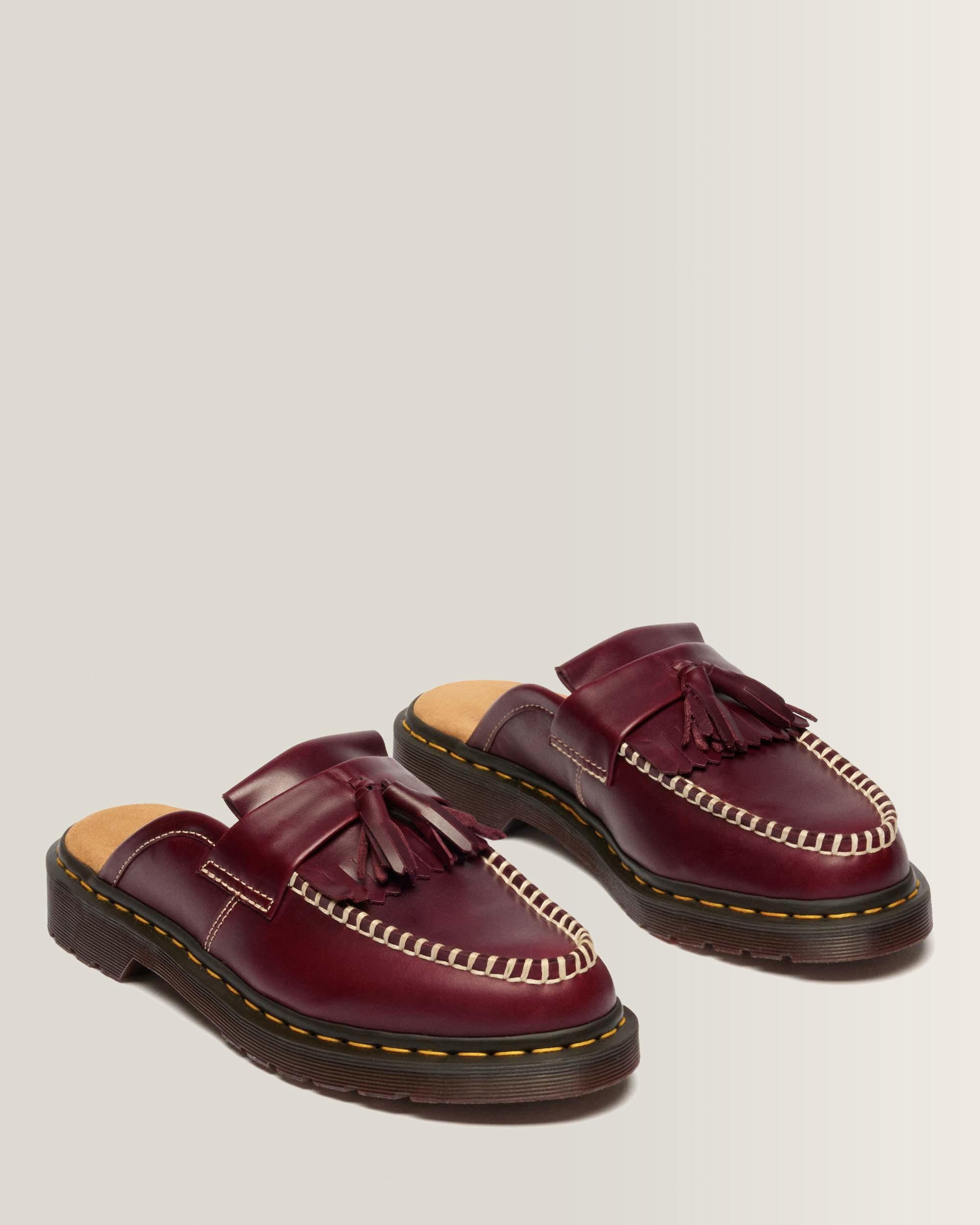 Adrian Leather Mules in Cherry Red | Dr. Martens™