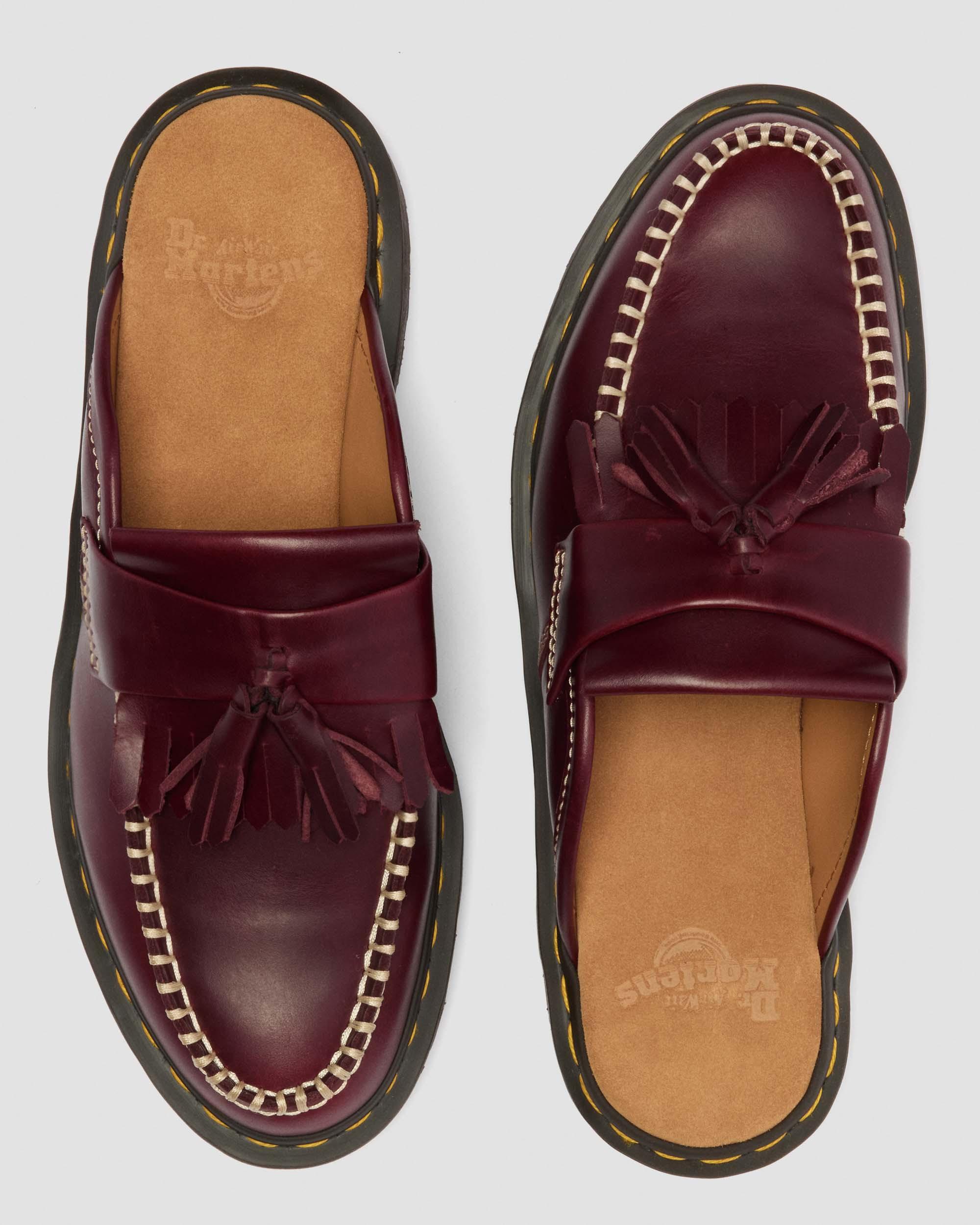 Adrian Leather Mules in Cherry Red | Dr. Martens™