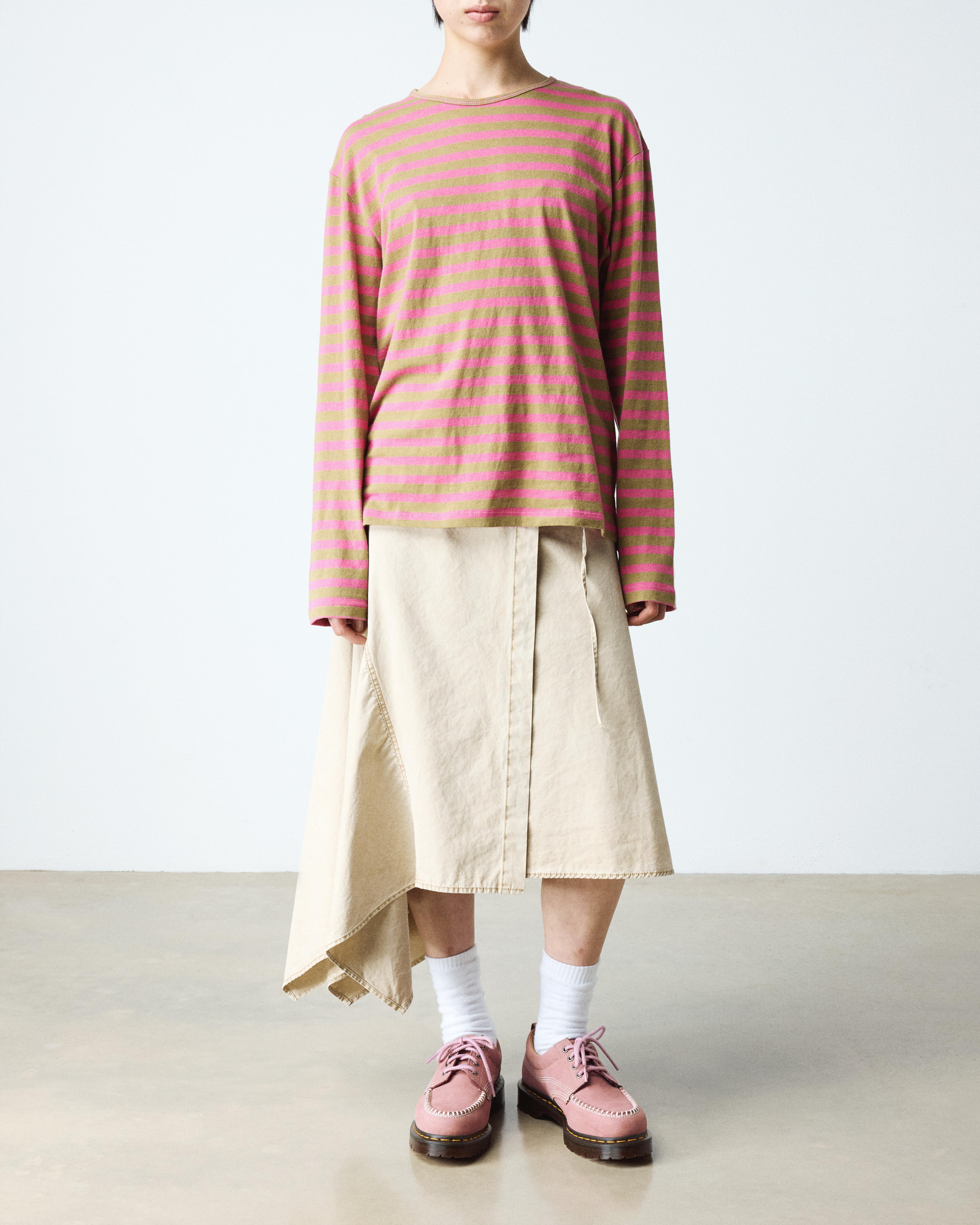 Lowell Nubuck Moc Toe Shoes in Dusty Rose