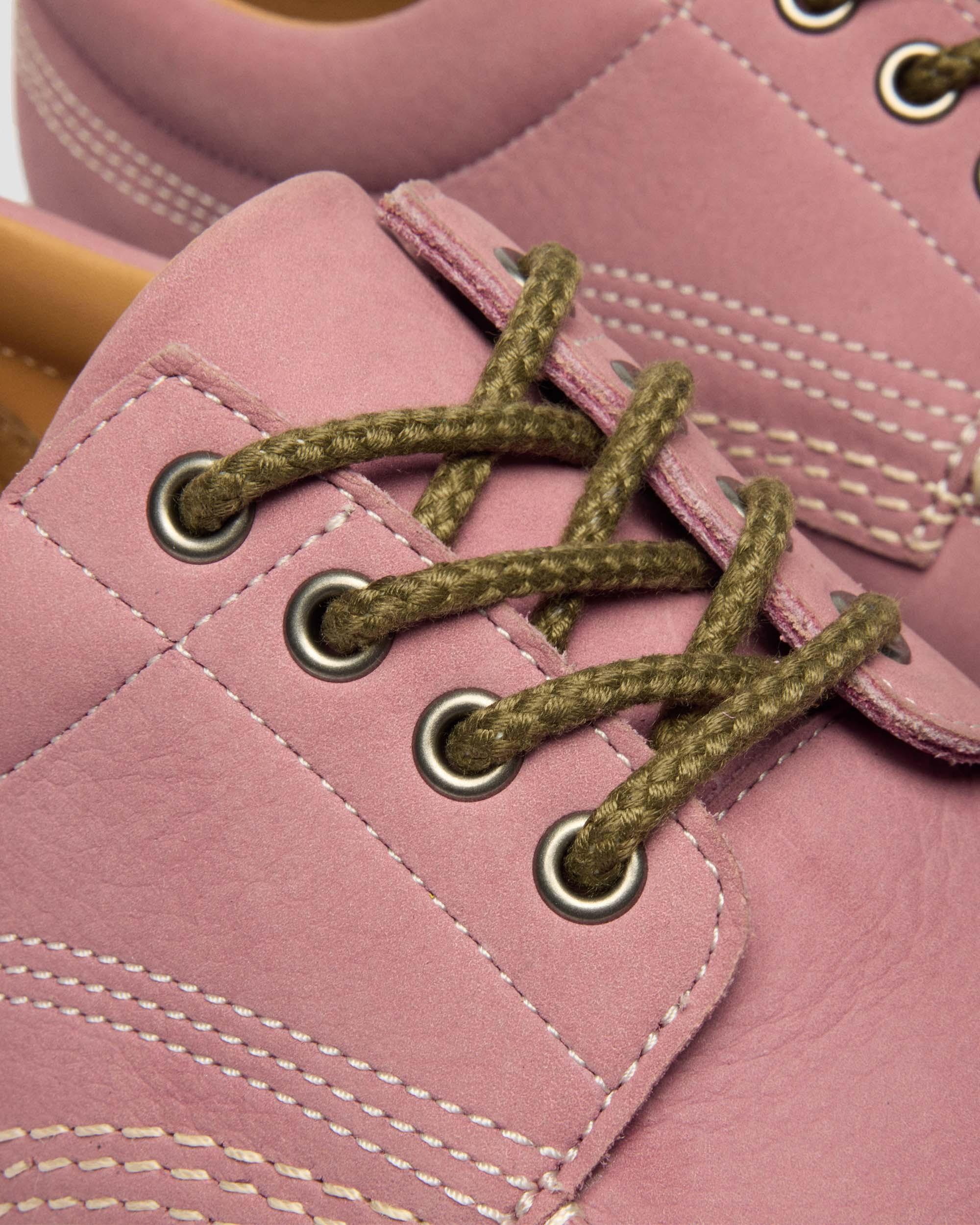 Lowell Nubuck Moc Toe Shoes in Dusty Rose