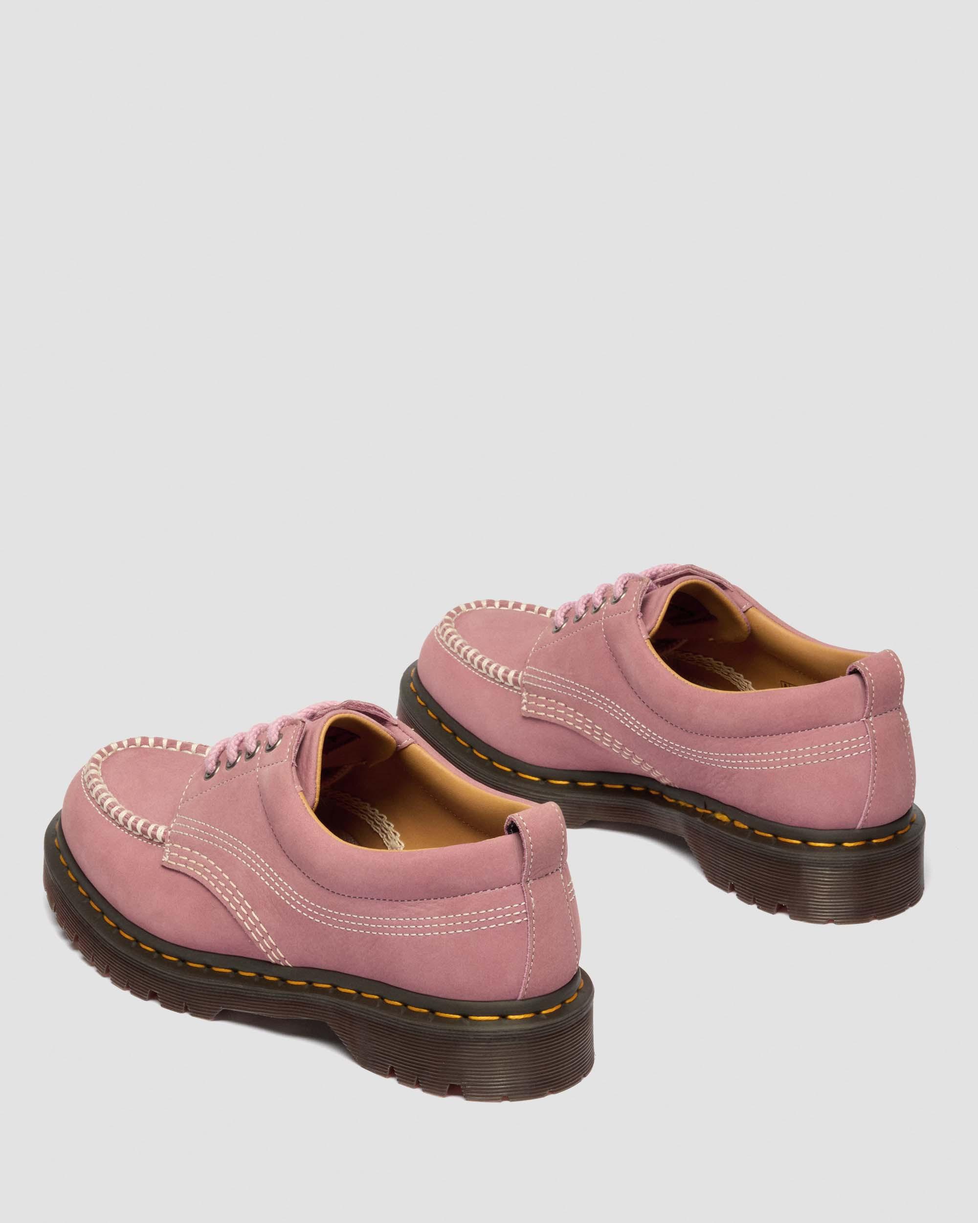 Lowell Nubuck Moc Toe Shoes in Dusty Rose
