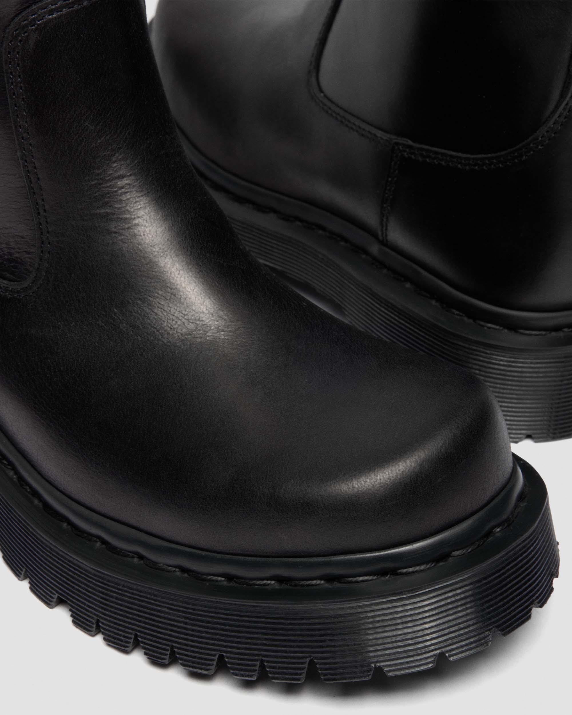 Rejena Hi Old Harness Leather Boots in Black