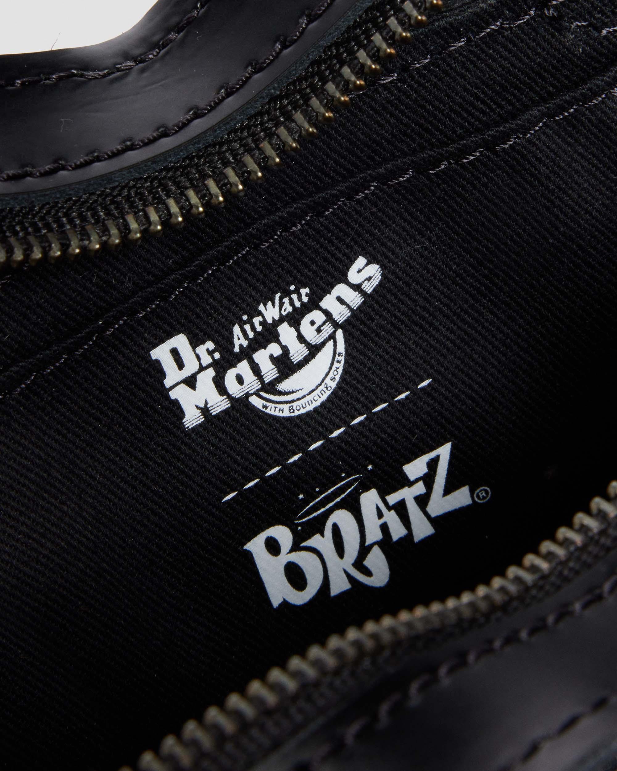  Micro Heart Bratz Leather Bag  in Black+Bratz Purple