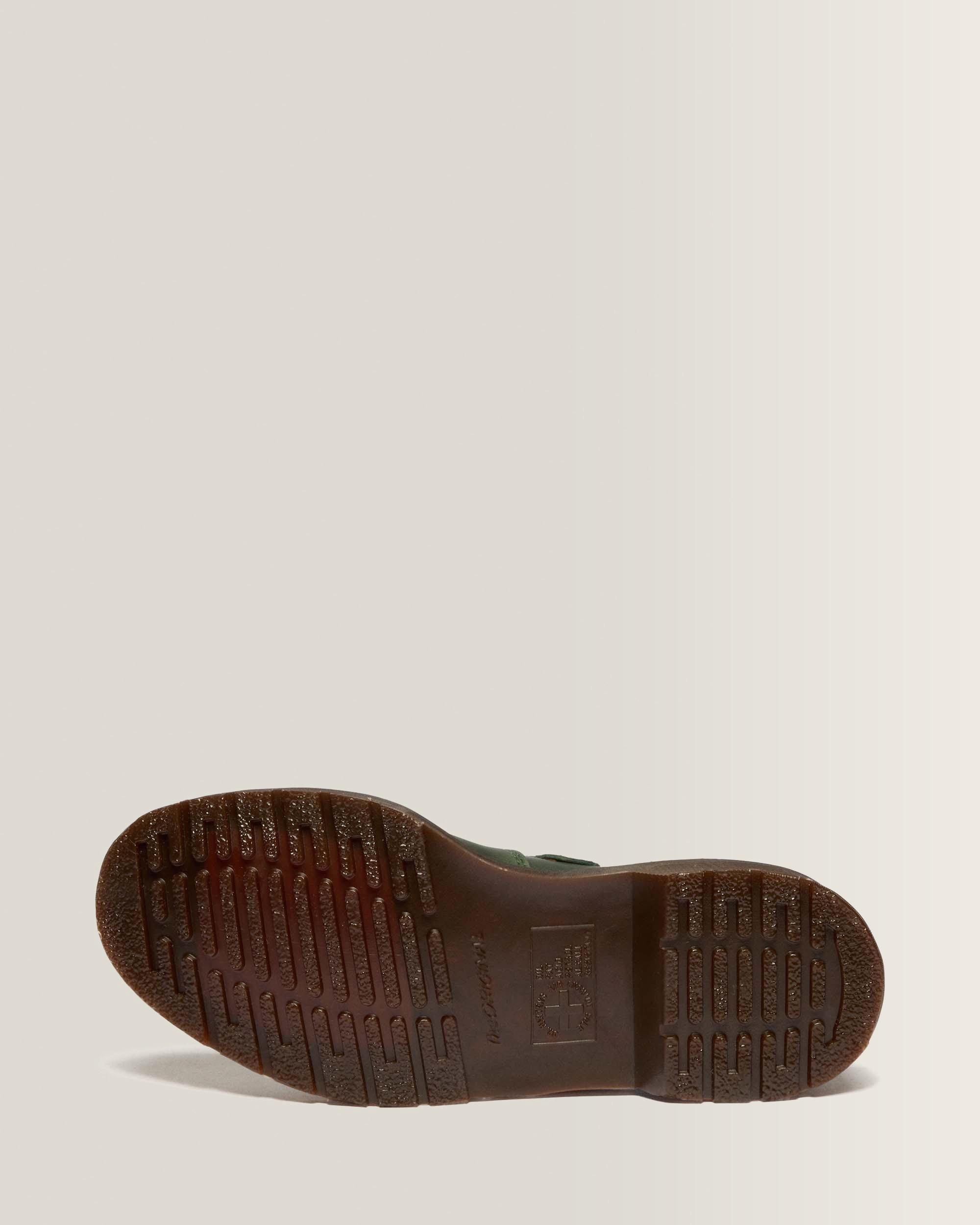 Mary Jane Flower Crazy Horse Leather Shoes