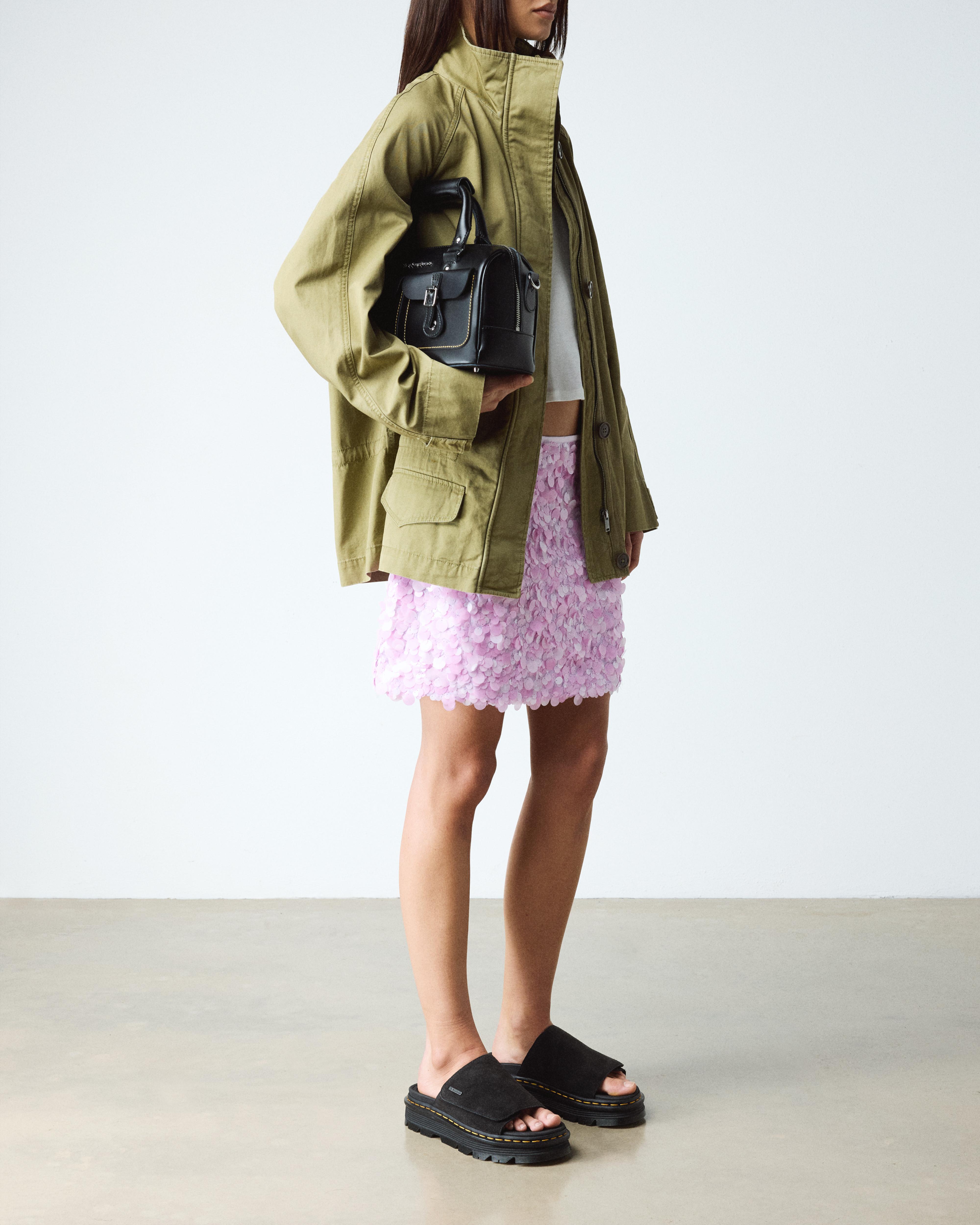 Zebzag Suede Platform Slides in Black