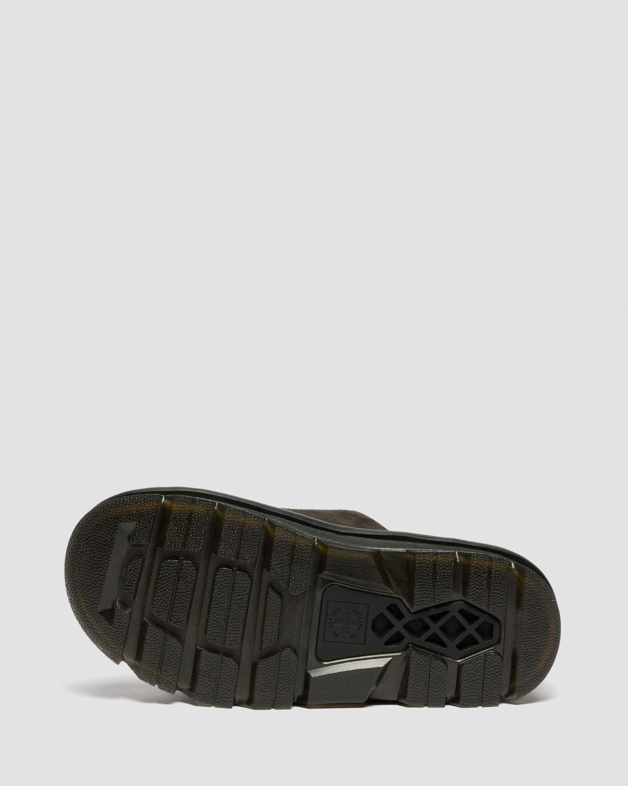 Zebzag Suede Platform Slides in Black