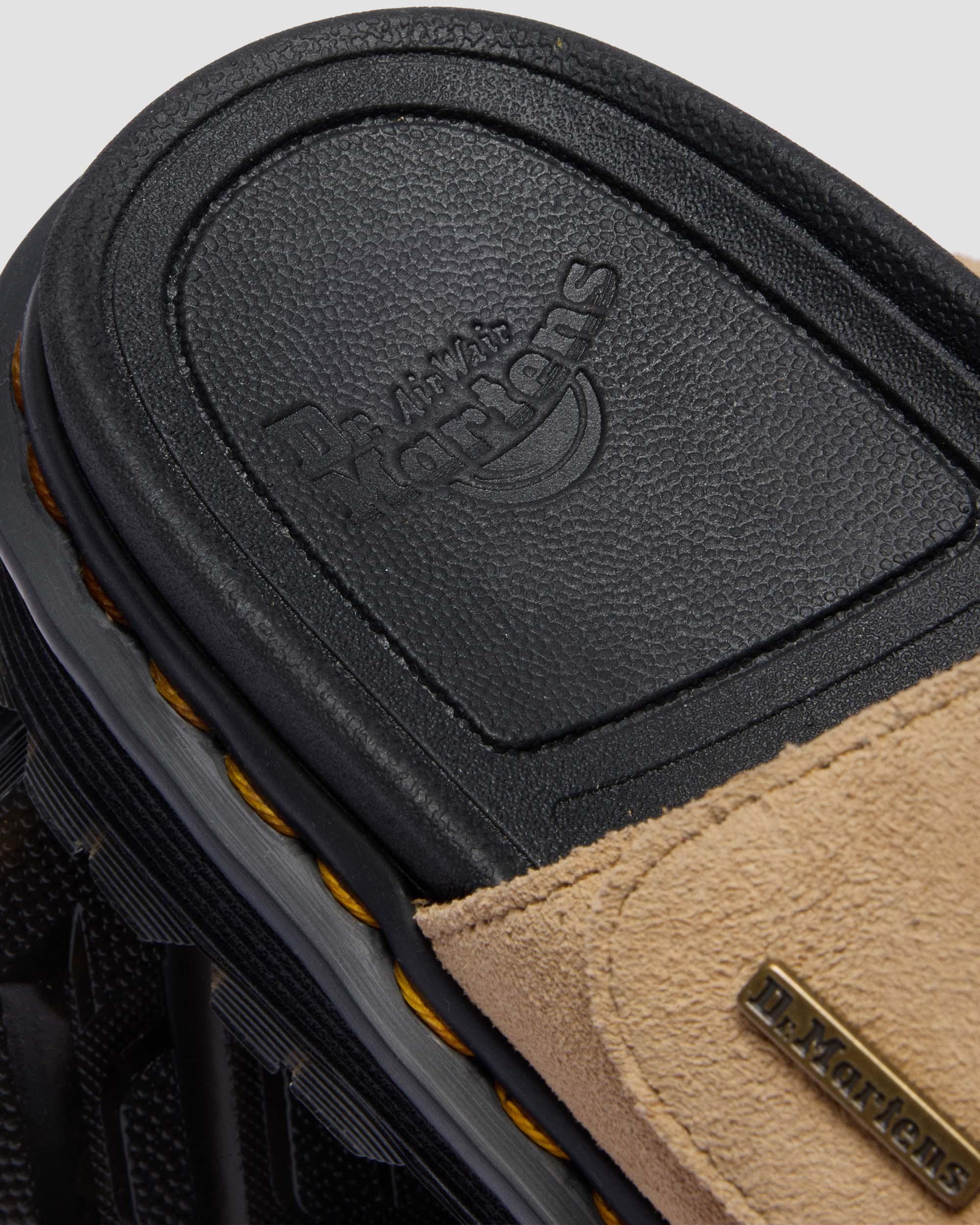 Zebzag-platformsandaler i ruskind in Cámel