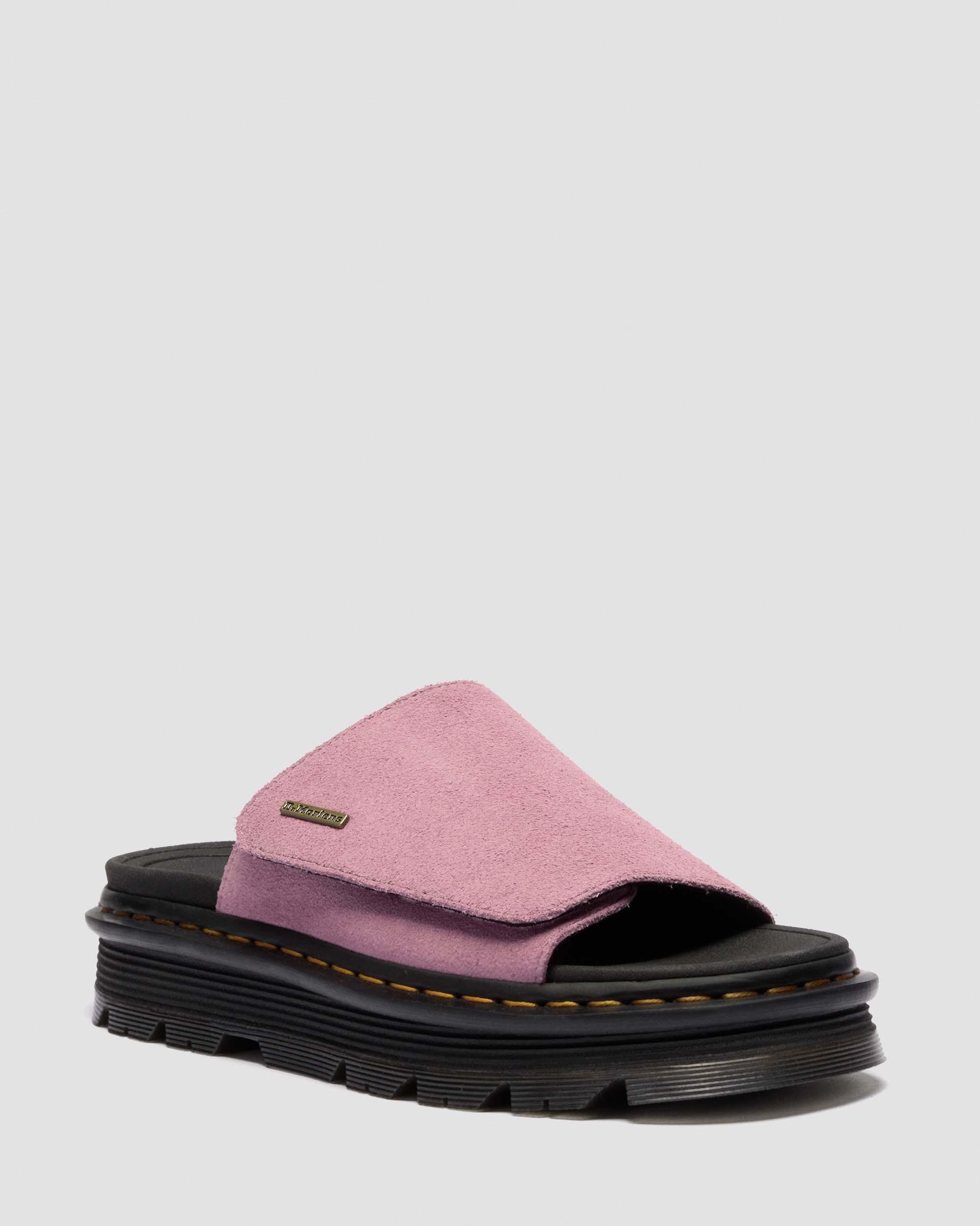 Zebzag Suede Platform Slides -sandaalit in Dusty Rose Pink