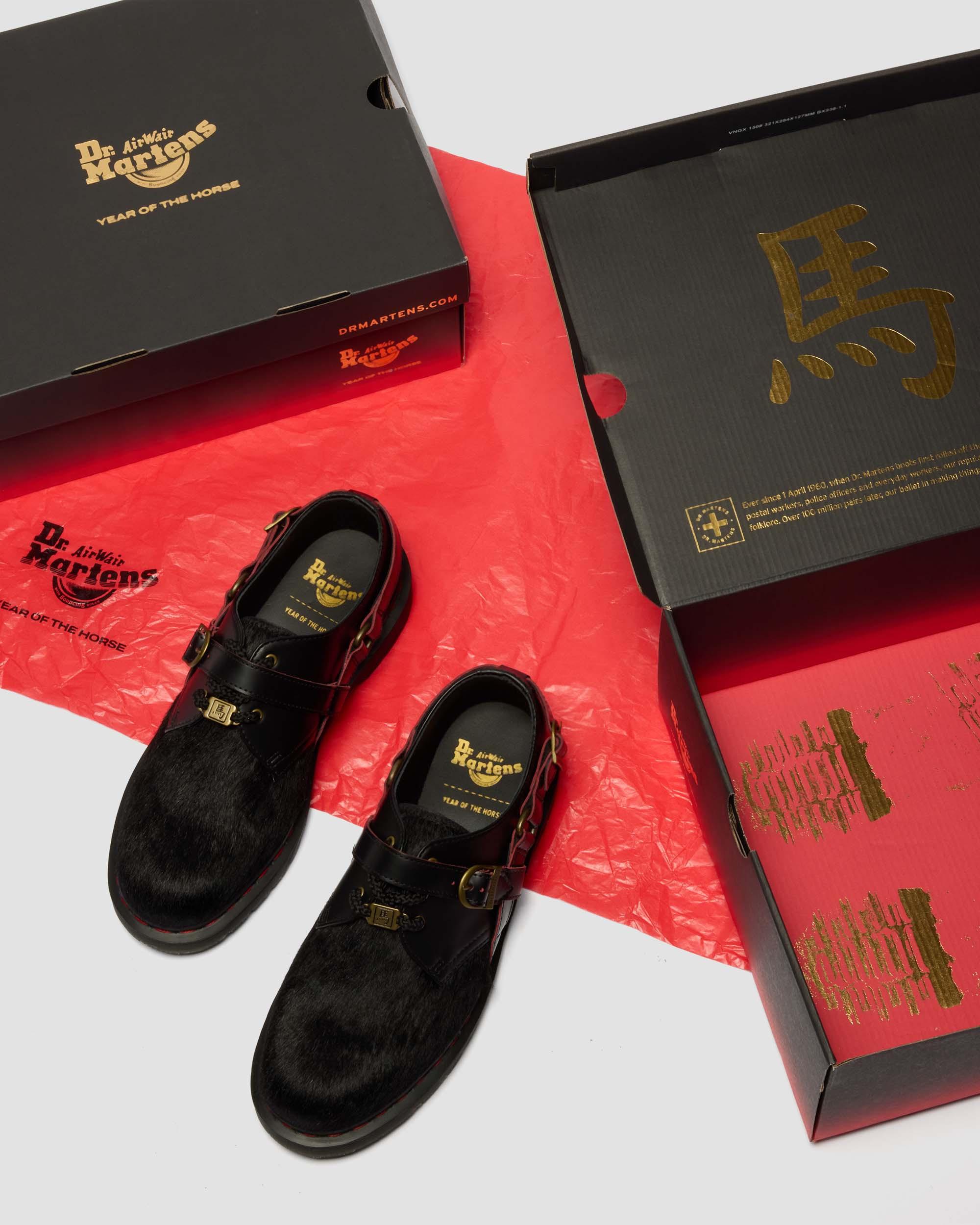 1461 Year Of The Horse Leather Shoes in Black | Dr. Martens