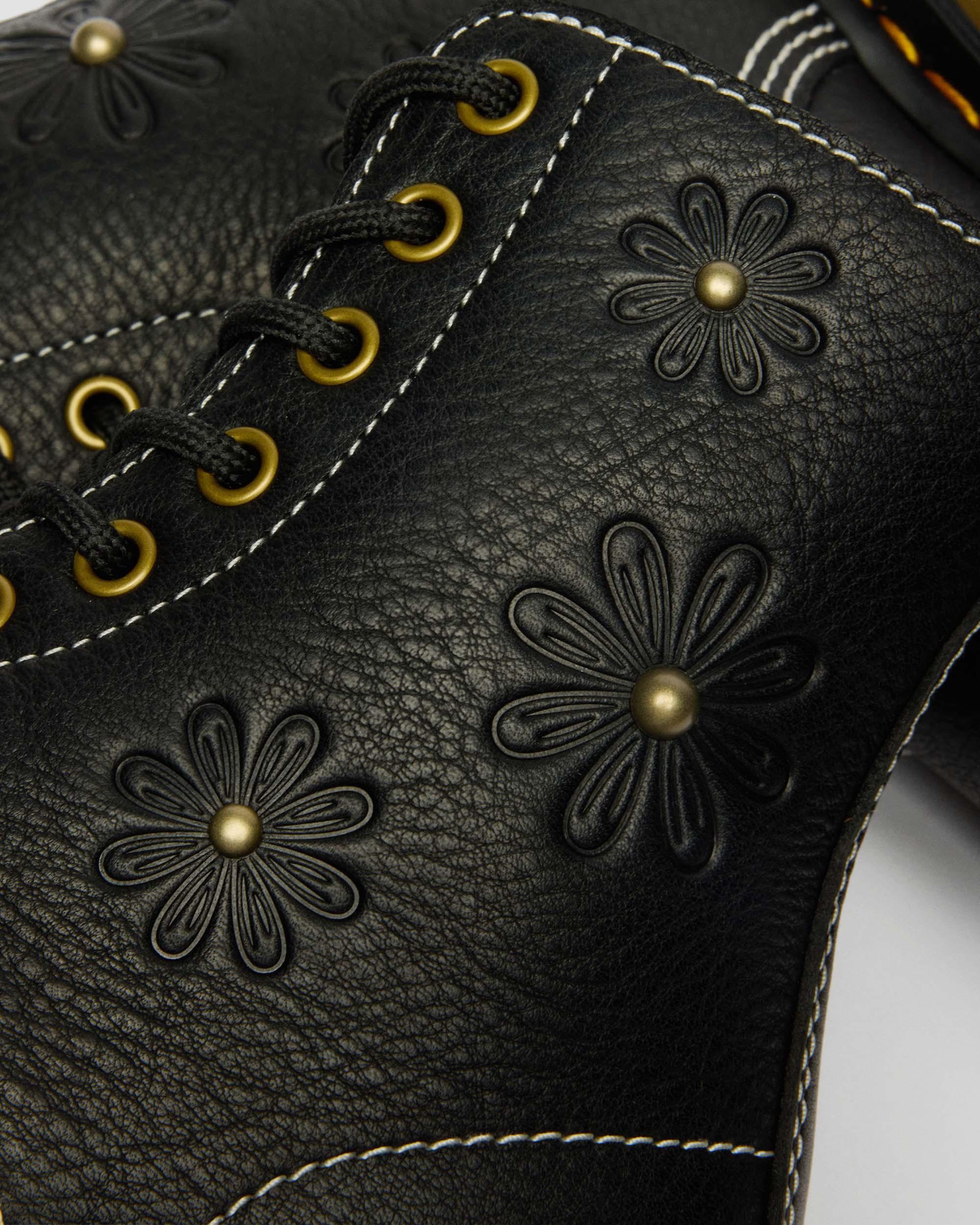1460 Pascal Flower Grizzly Leather Boots