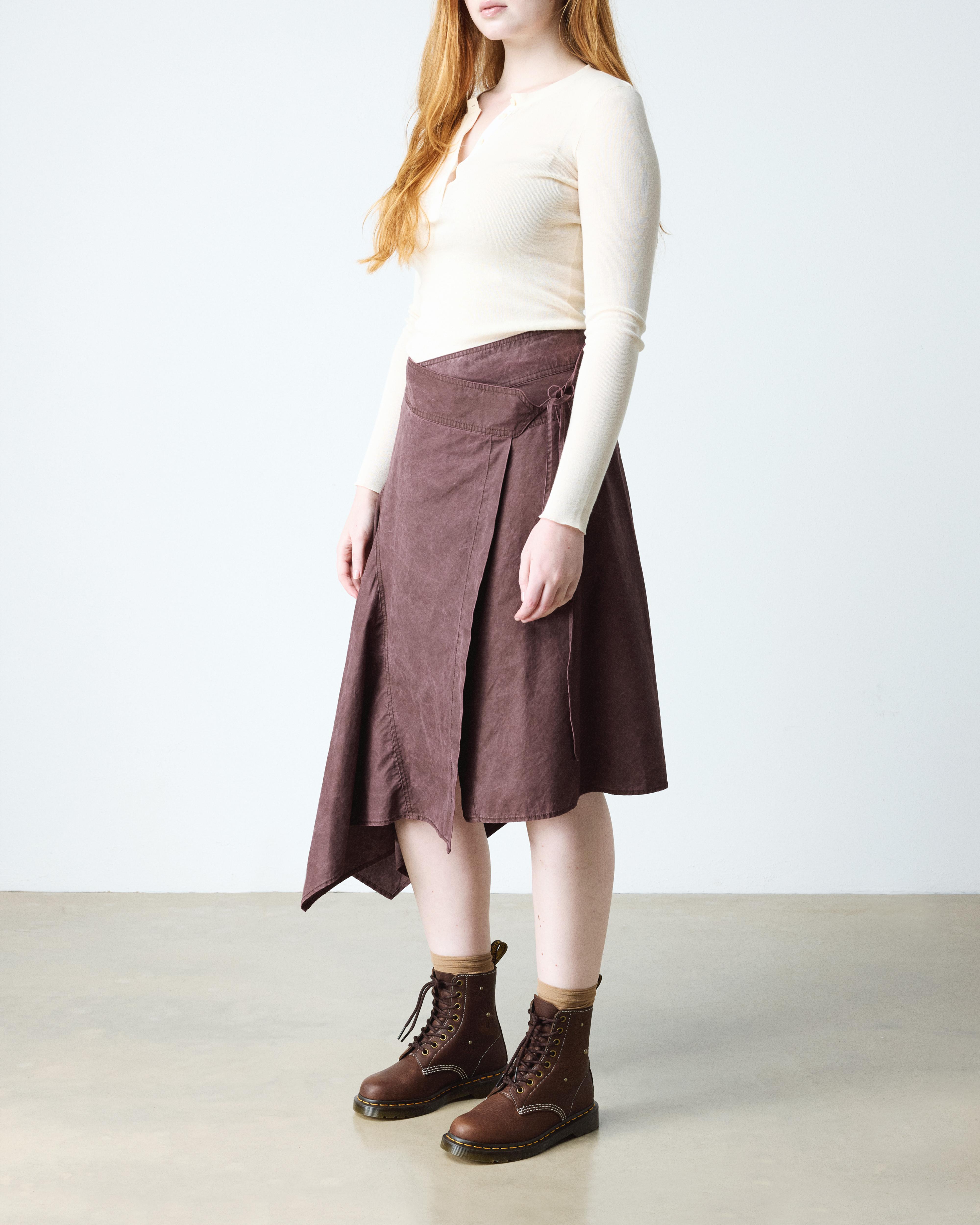 Boots 1460 Pascal en cuir Flower Grizzly in Marron Foncé